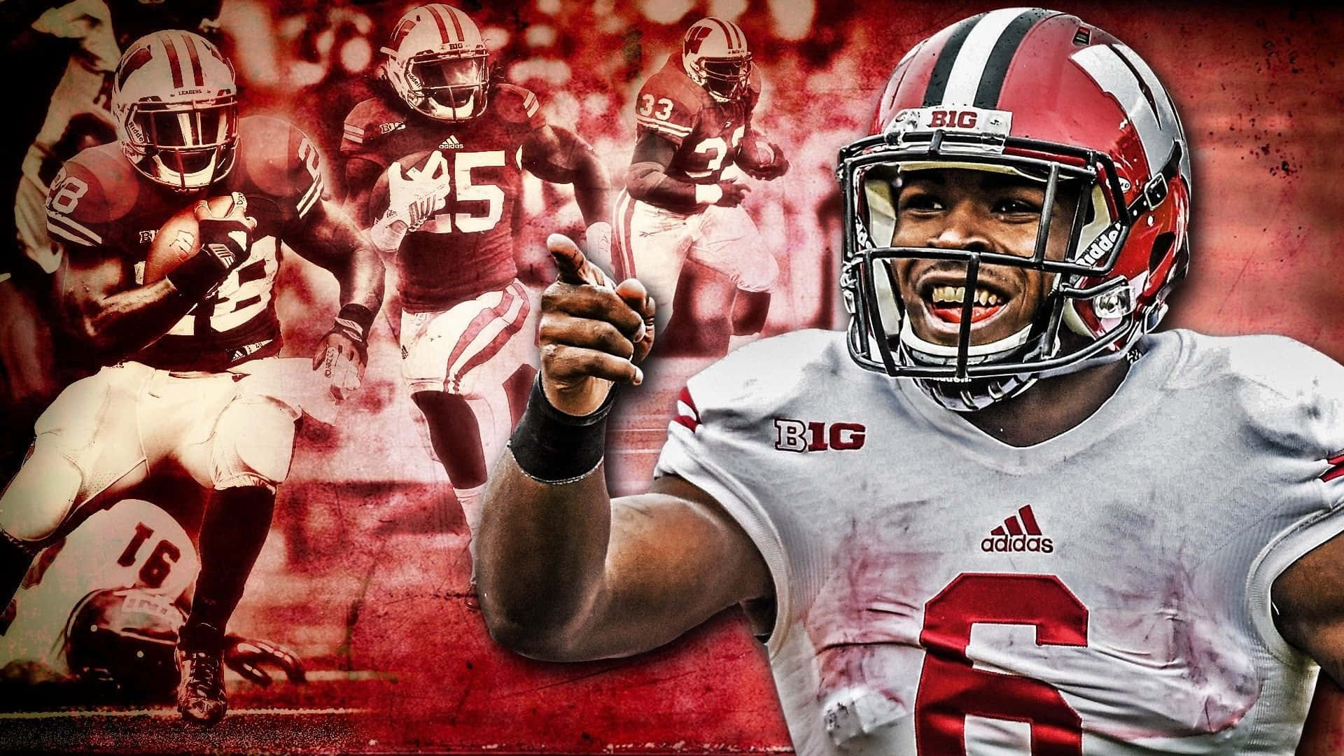 Wisconsin Badgers, football team, packed stadium, Full HD Desktop Wallpaper