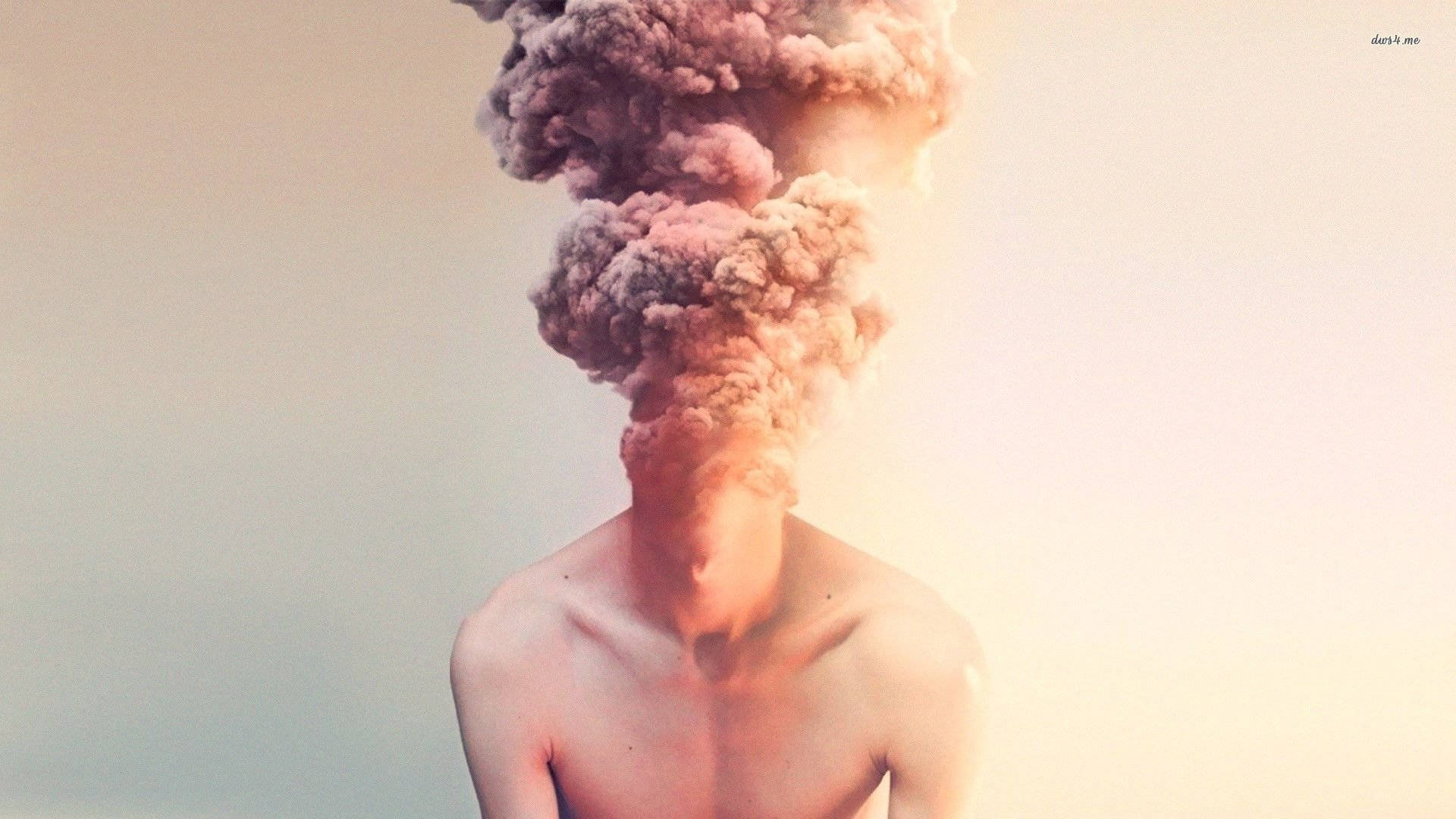 Wise Human, pastel, abstract illustration, Full HD Desktop Wallpaper