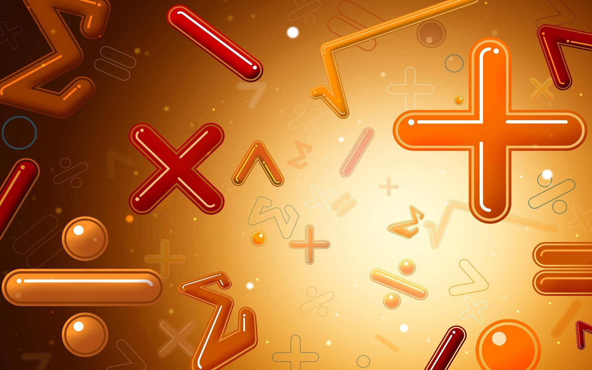 Wise, math operation symbols, glossy 3d, Full HD Desktop Wallpaper