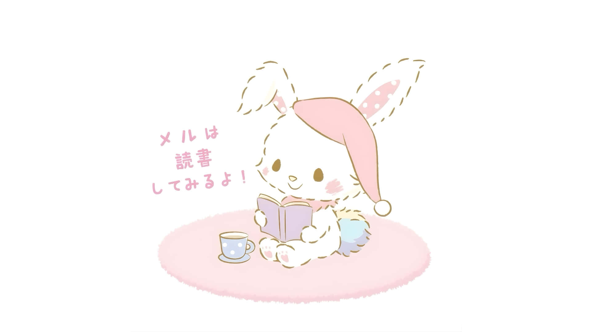 Wish Me Mell, cute bunny, white bunny, Full HD Desktop Wallpaper