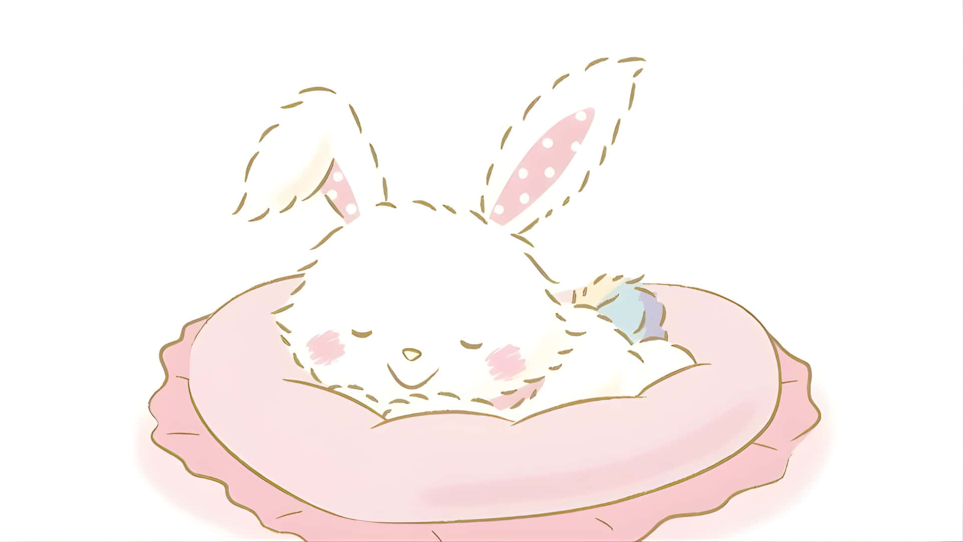 Wish me mell, cute bunny, white bunny, Full HD Desktop Wallpaper