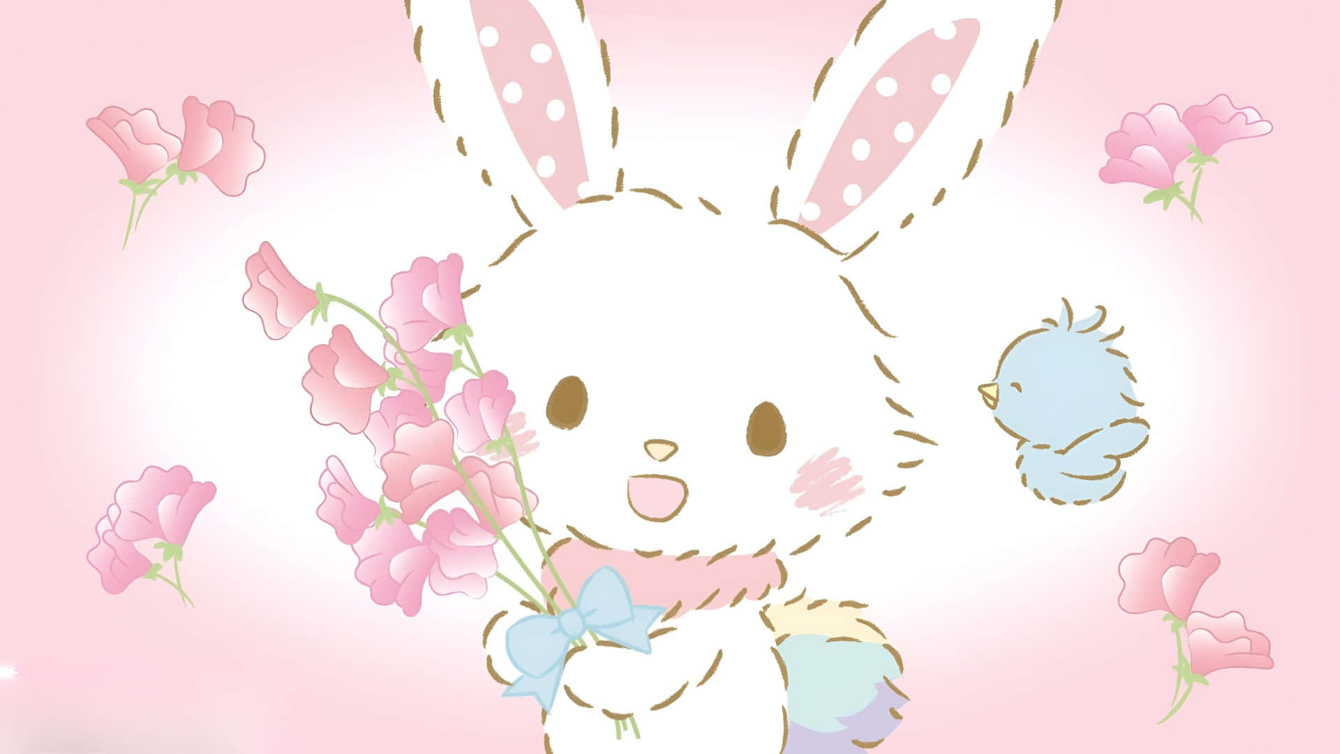 Wish me mell, cute bunny, white bunny, Full HD Desktop Wallpaper
