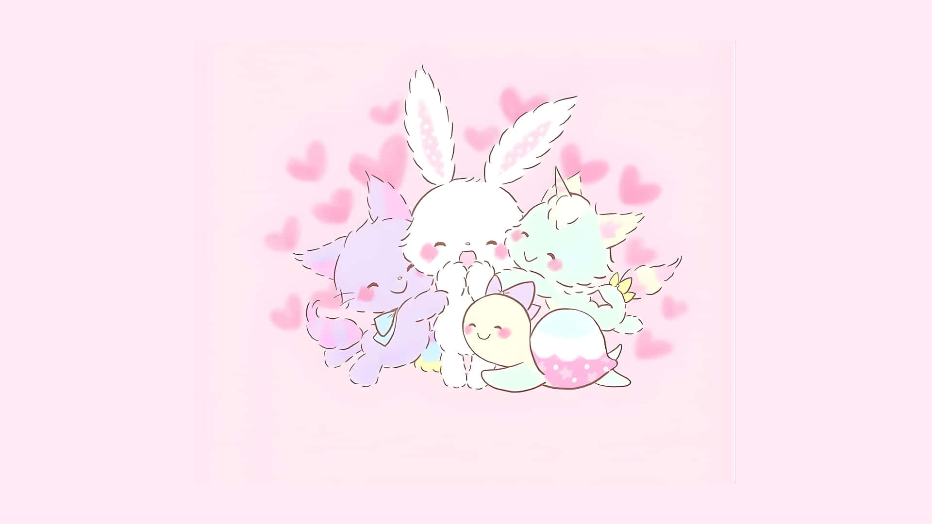Wish me mell, pastel-colored, bunny ears, Full HD Desktop Wallpaper
