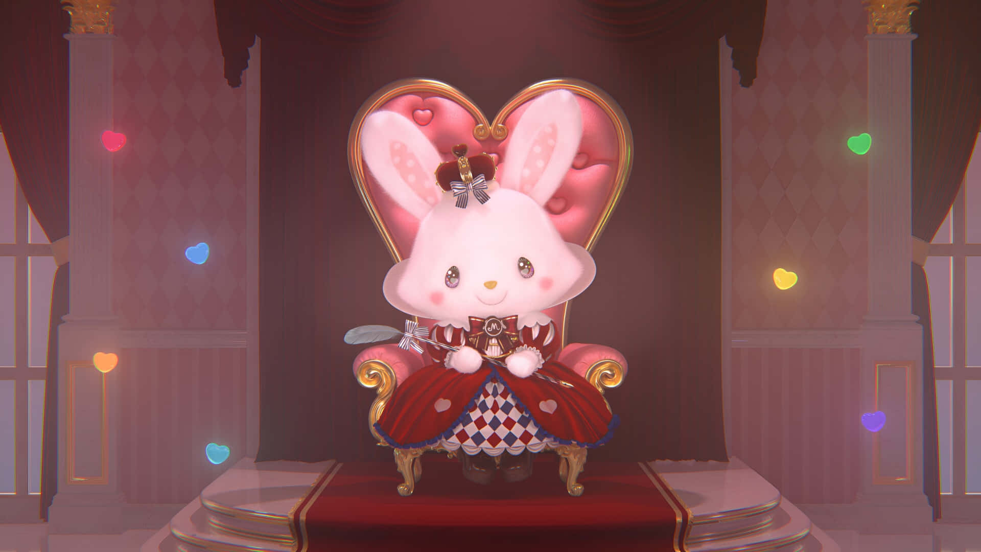 Wish Me Mell, cute bunny, pink bunny, Full HD Desktop Wallpaper