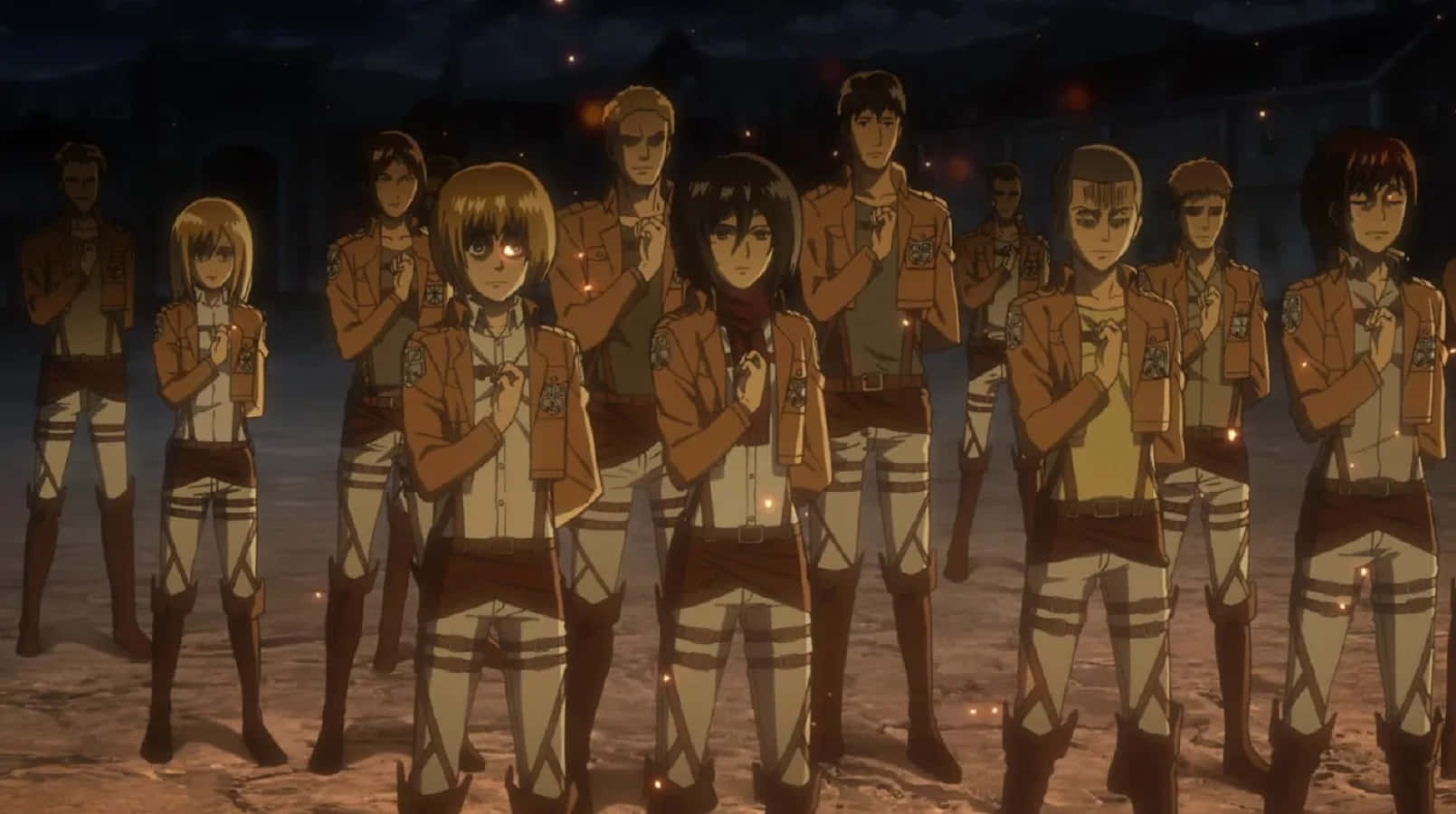 Wit Studio, anime characters, uniform, HD Desktop Wallpaper