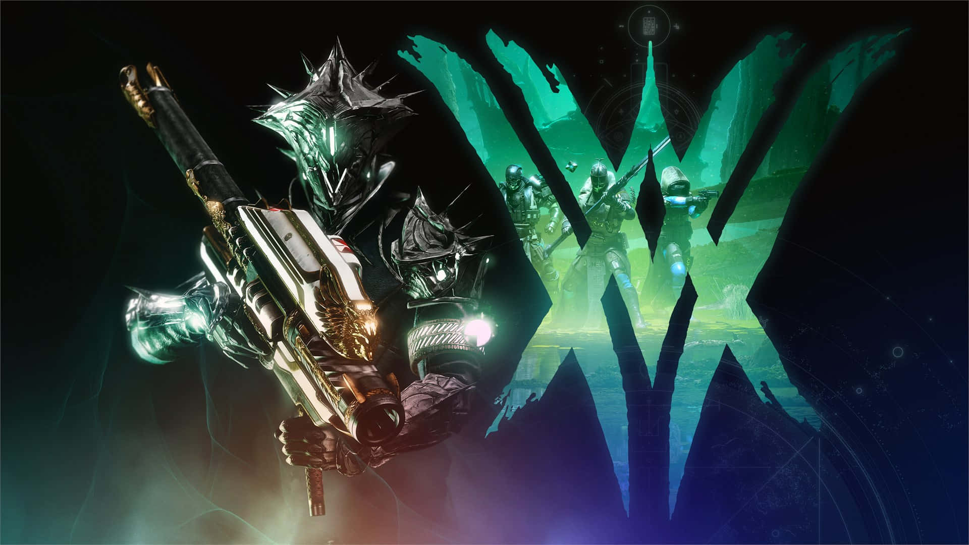 Witch Queen, spiked armor, glowing weapon, Full HD Desktop Wallpaper