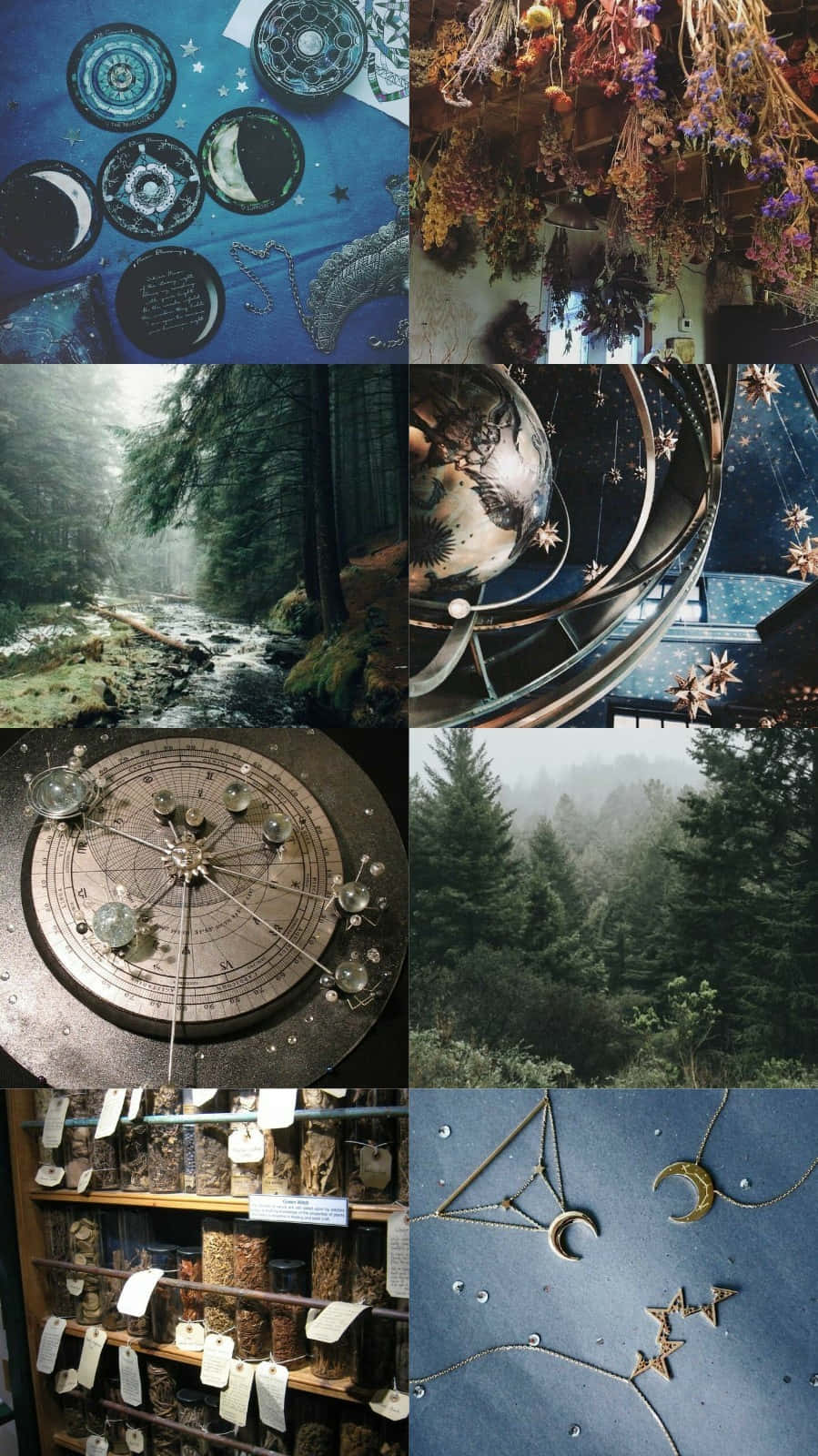 Witchcraft Aesthetic, moon phases, astrology tools, HD Phone Wallpaper