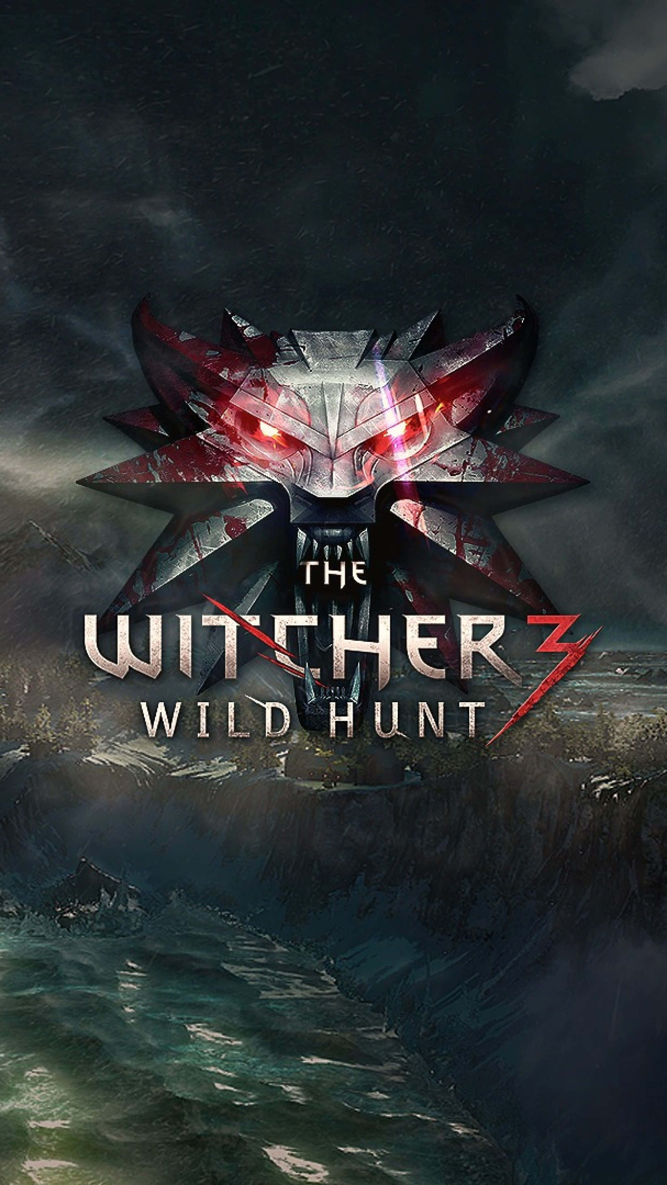 Witcher 3 Phone, silver, red, 4K Phone Wallpaper