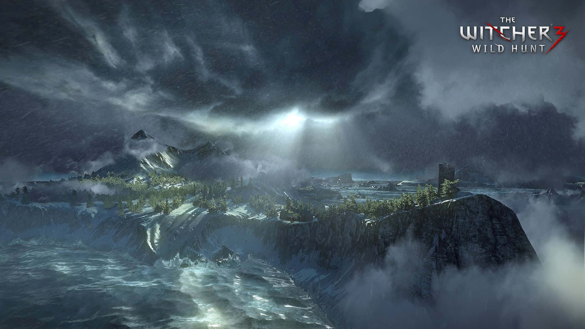 Witcher 3, desktop, winter landscape, Full HD Desktop Wallpaper