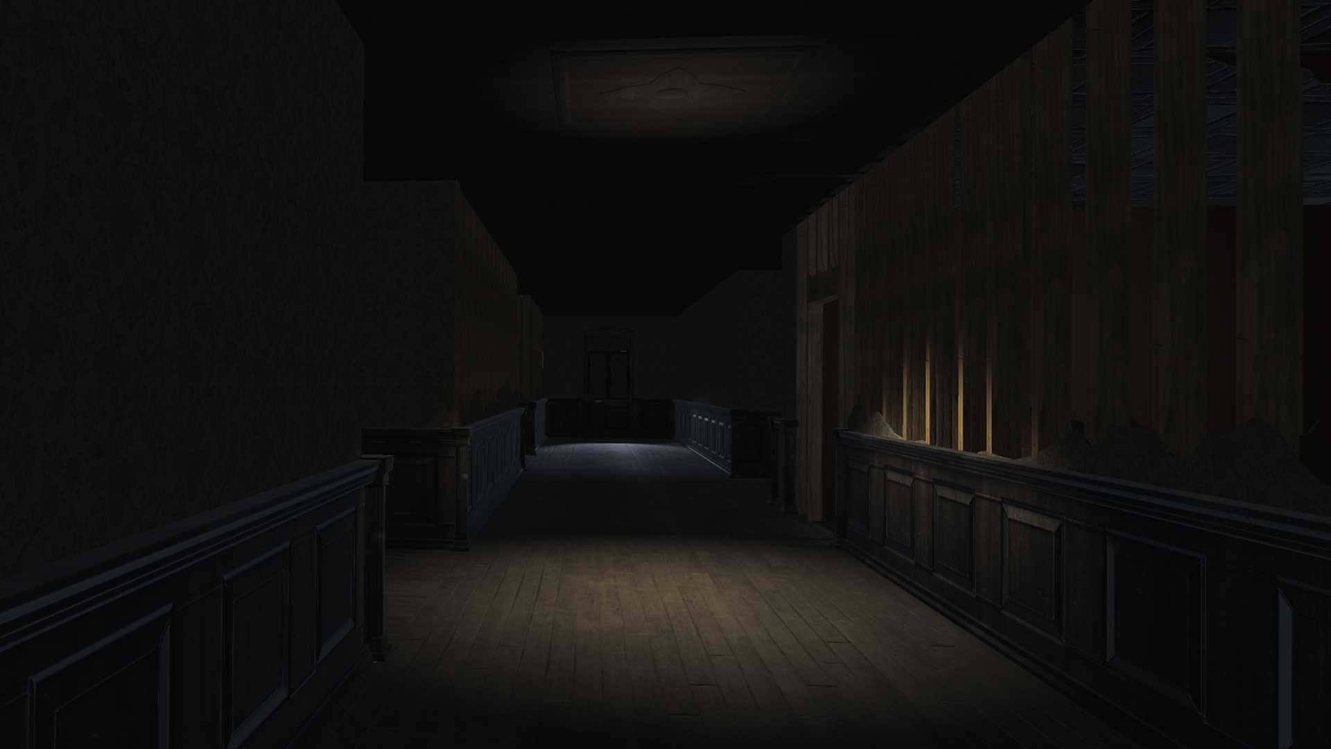 Witching Hour, haunted hallway, wooden floors, Full HD Desktop Wallpaper