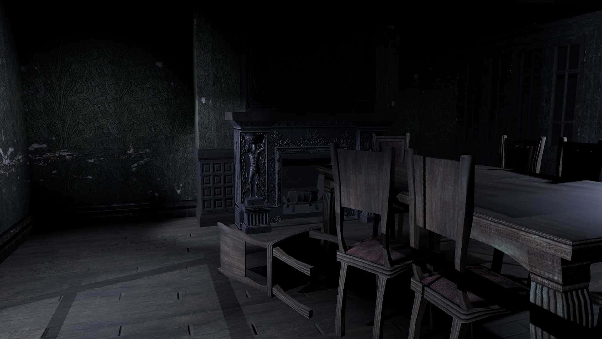 Witching Hour, full moon, dining room, Full HD Desktop Wallpaper