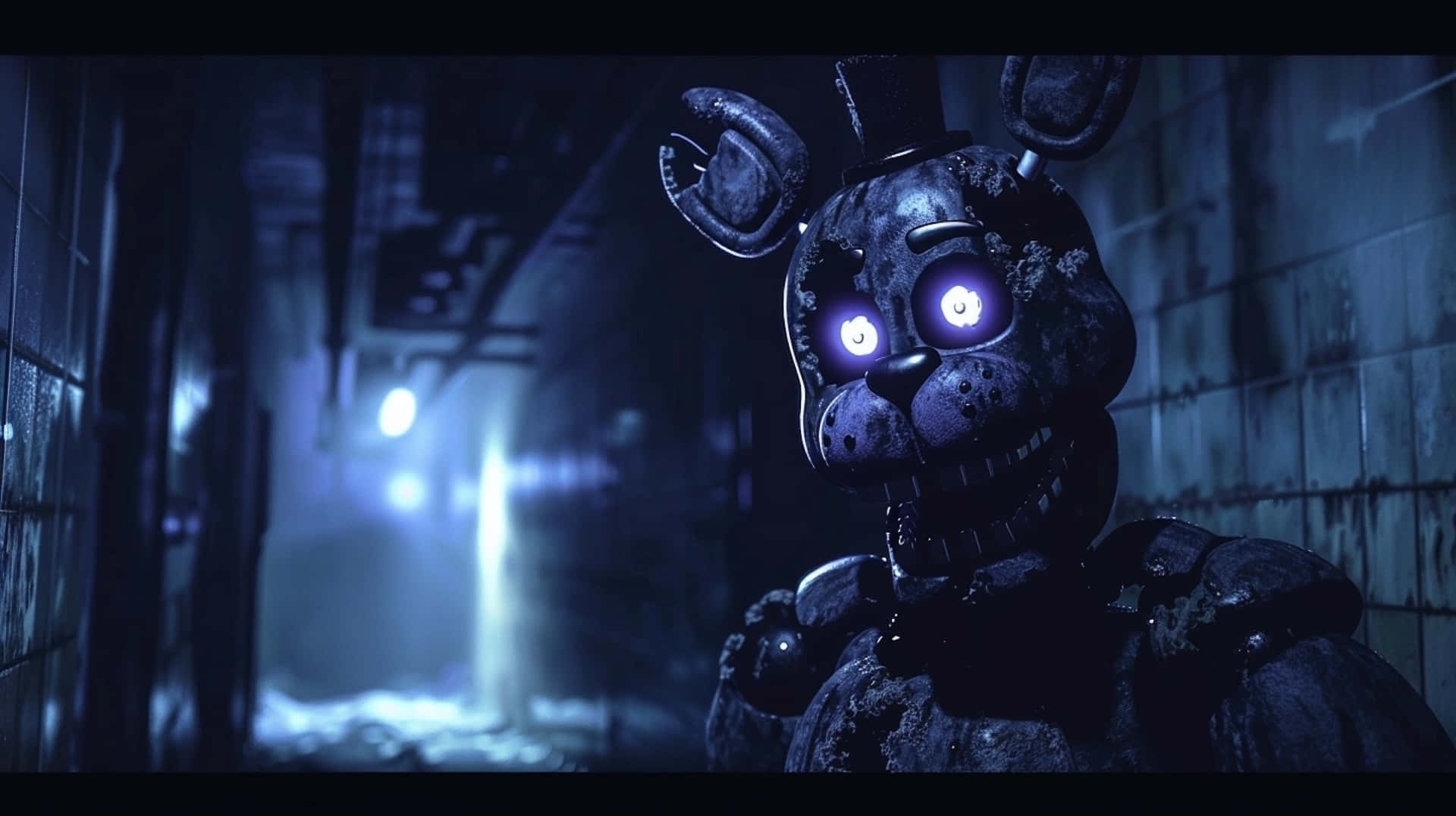 Withered Bonnie, F Na F, Corridor, Full HD Desktop Wallpaper