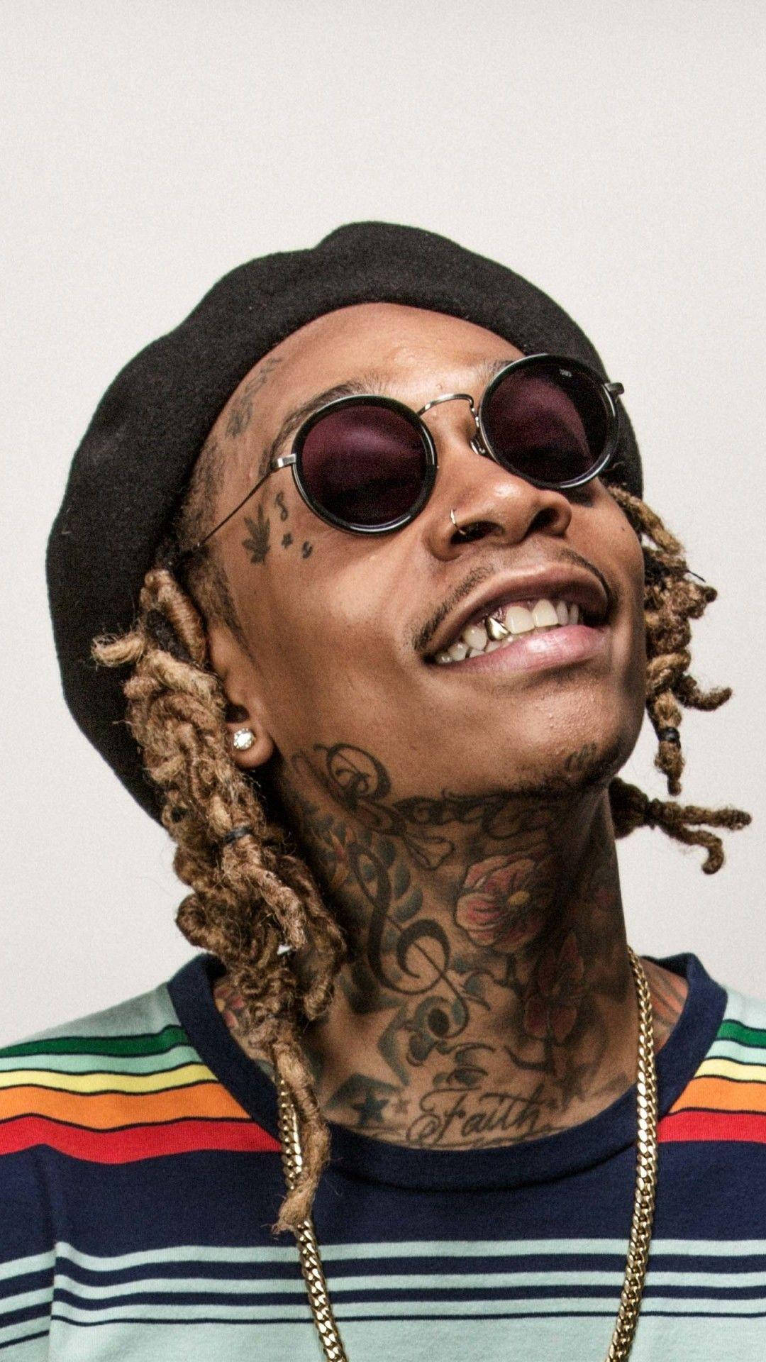 Wiz Khalifa, dreadlocks, tattoos, Full HD Phone Wallpaper