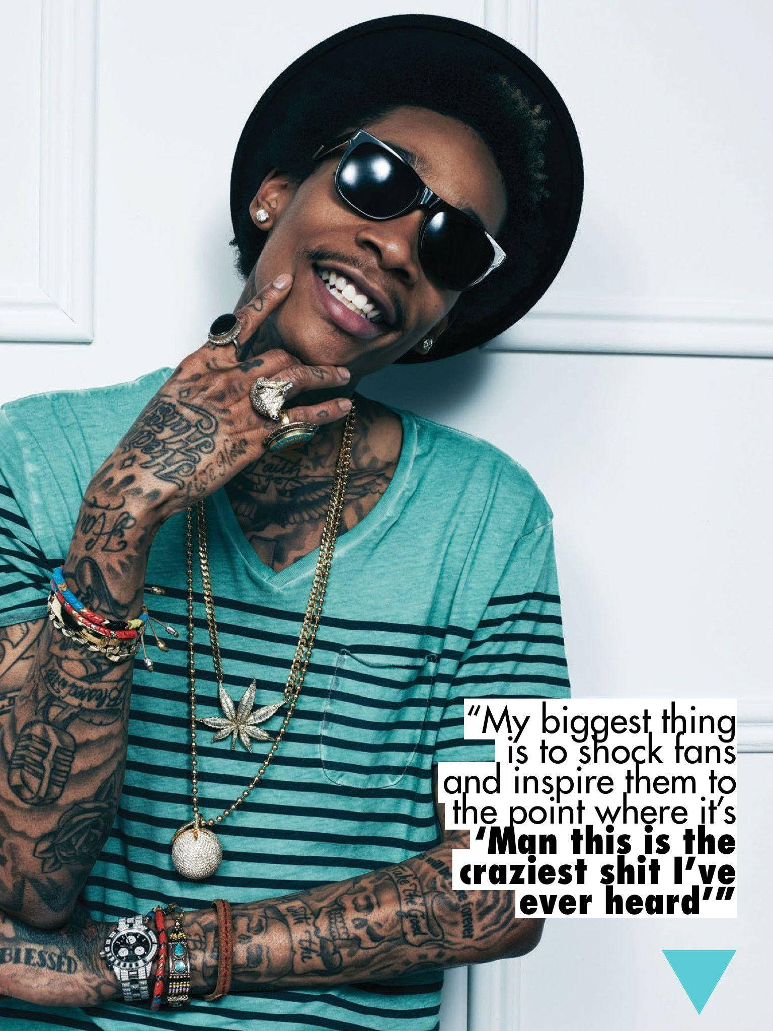 Wiz Khalifa, black hat, sunglasses, Full HD Phone Wallpaper