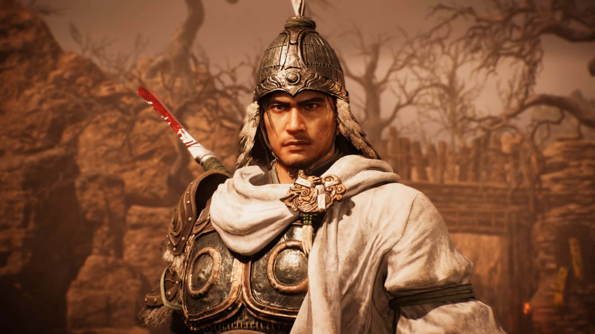 Wo Long Fallen Dynasty, ornate armor, helmet, Full HD Desktop Wallpaper