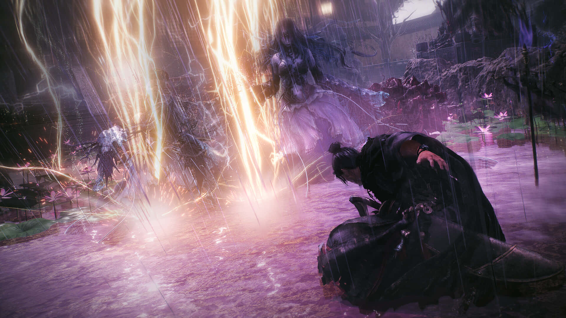 Wo Long Fallen Dynasty, warrior, glowing magical force, Full HD Desktop Wallpaper