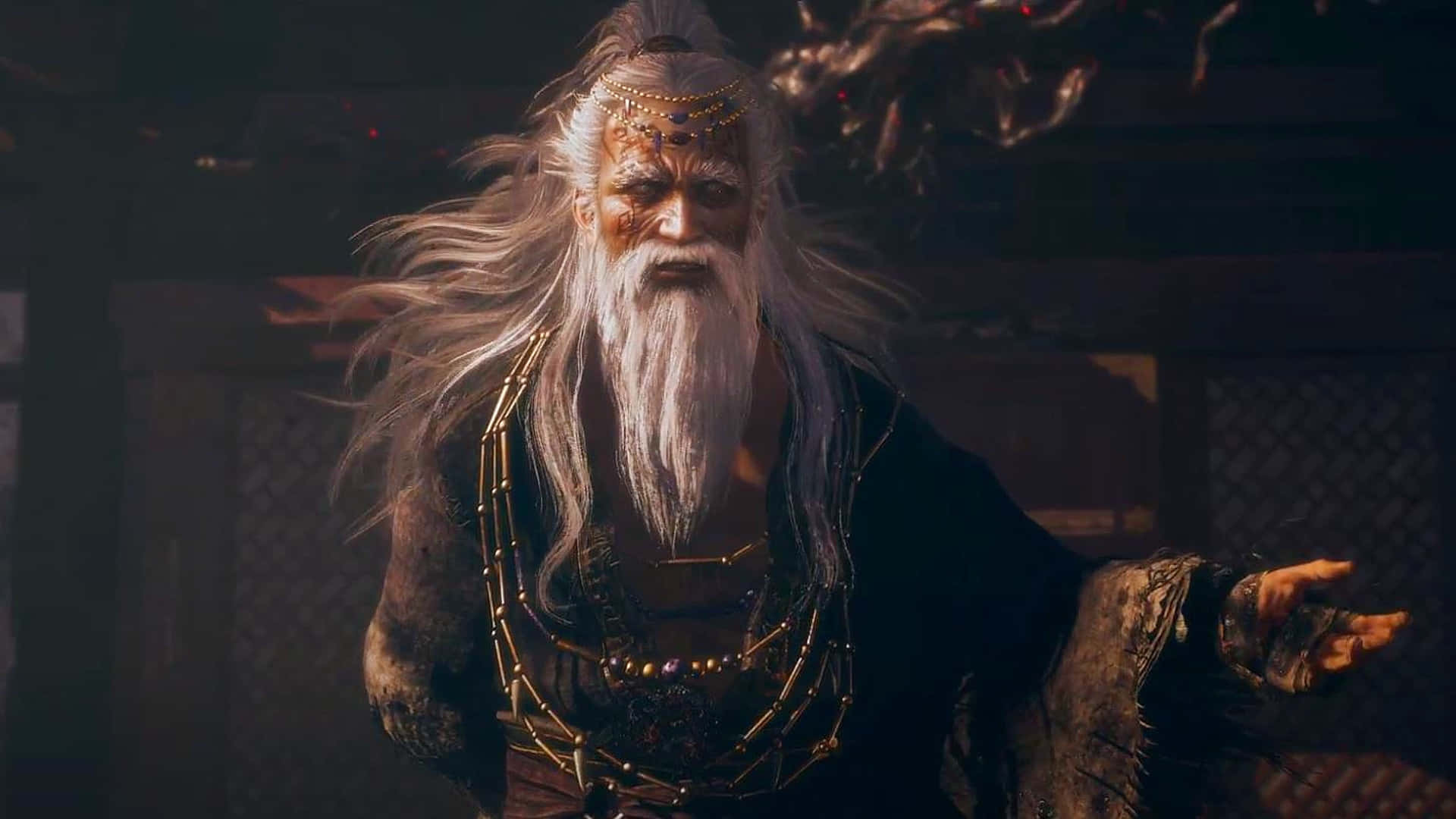 Wo Long Fallen Dynasty, ancient warrior, long white hair, Full HD Desktop Wallpaper