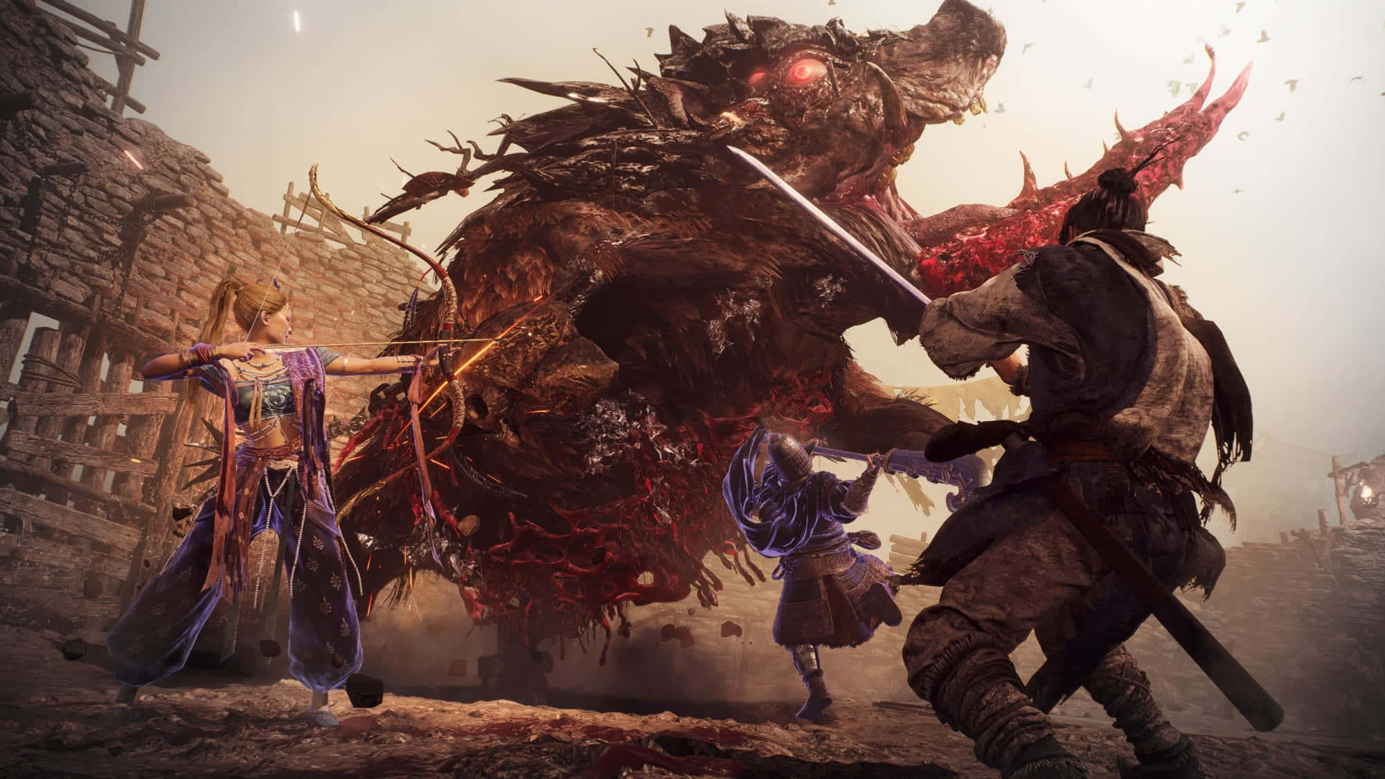 Wo Long Fallen Dynasty, warriors, spiked monster, Full HD Desktop Wallpaper