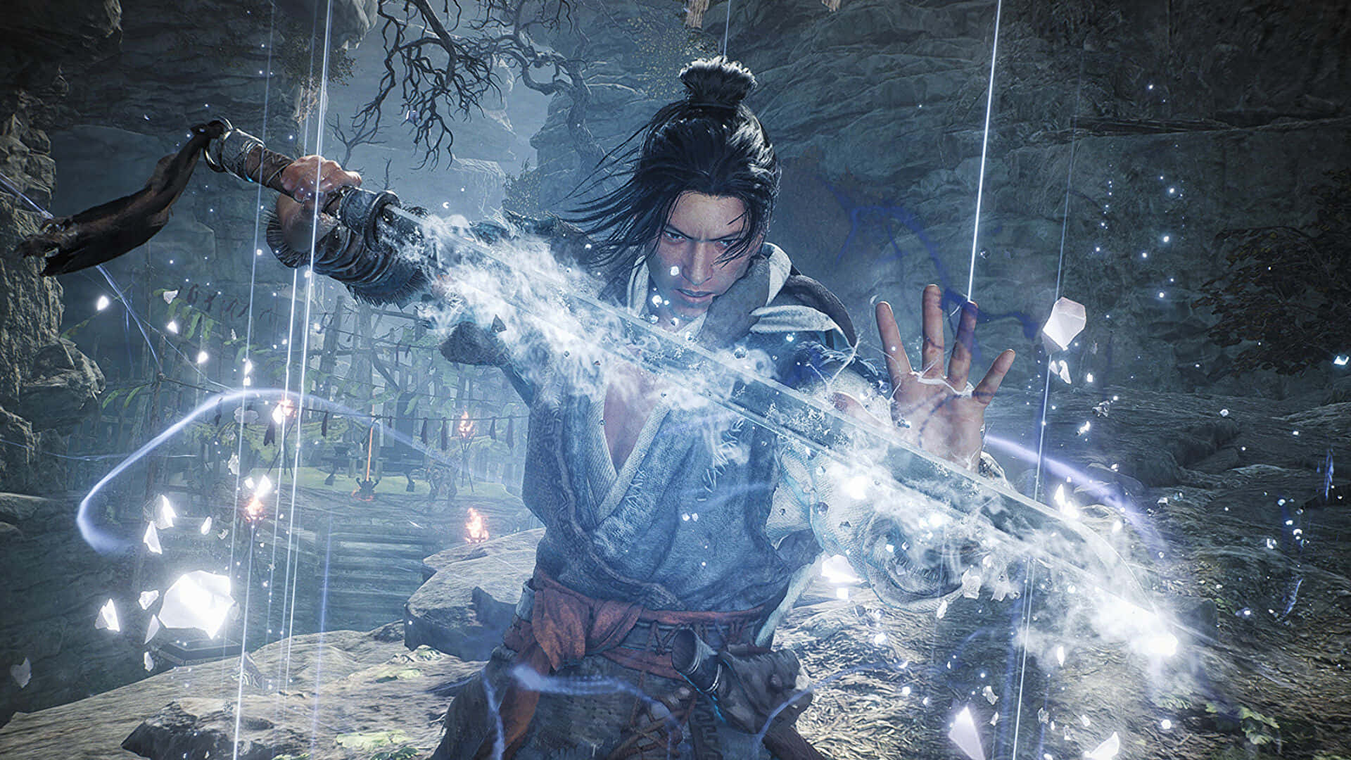 Wo Long Fallen Dynasty, warrior, glowing sword, Full HD Desktop Wallpaper