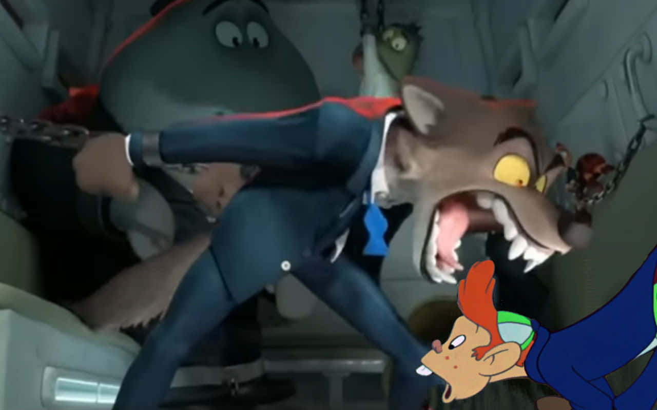 wolf attack, 1280 x 800, cartoon wolf, HD Desktop Wallpaper
