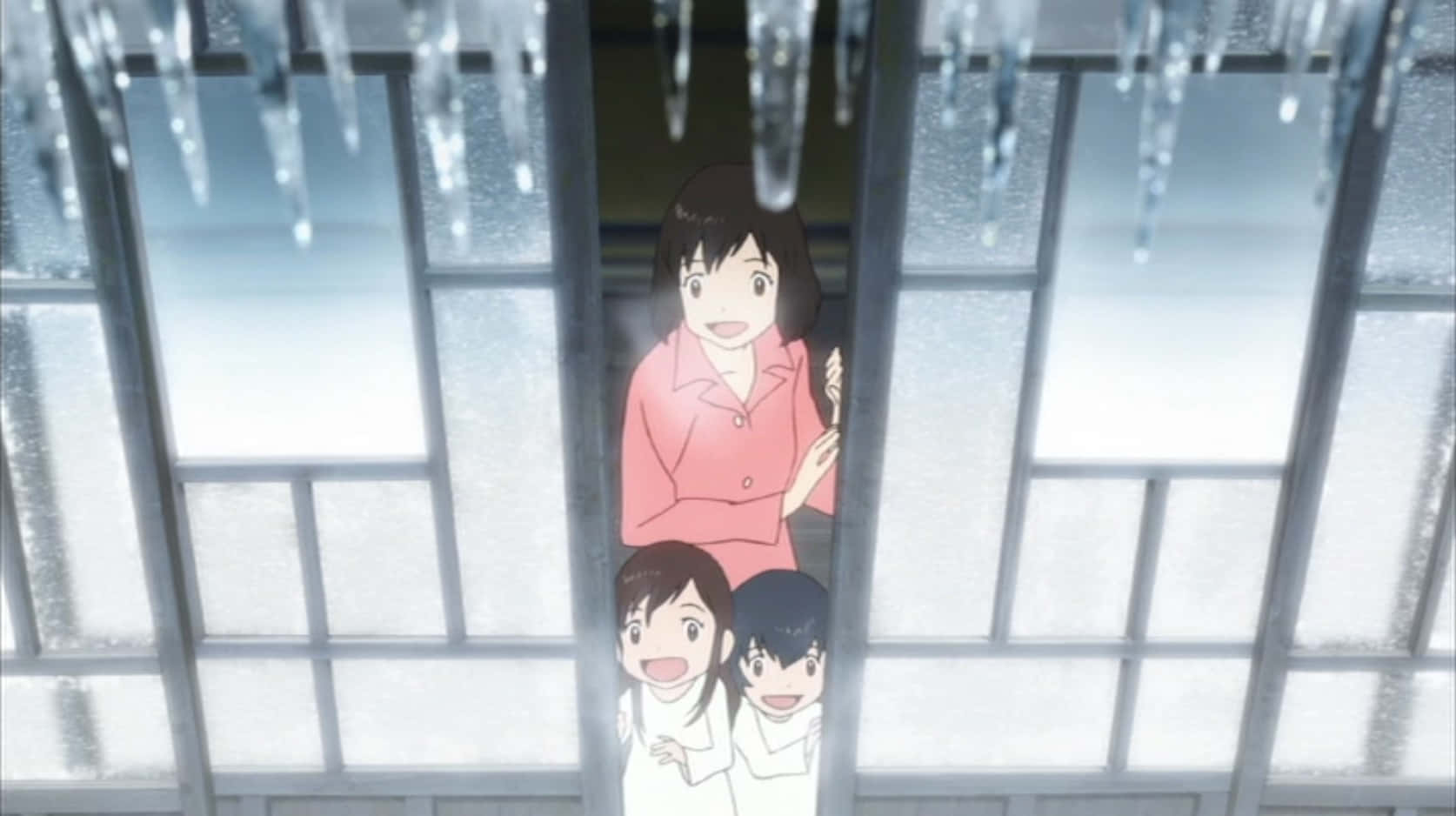 Wolf Children, anime children, frosty window, HD Desktop Wallpaper
