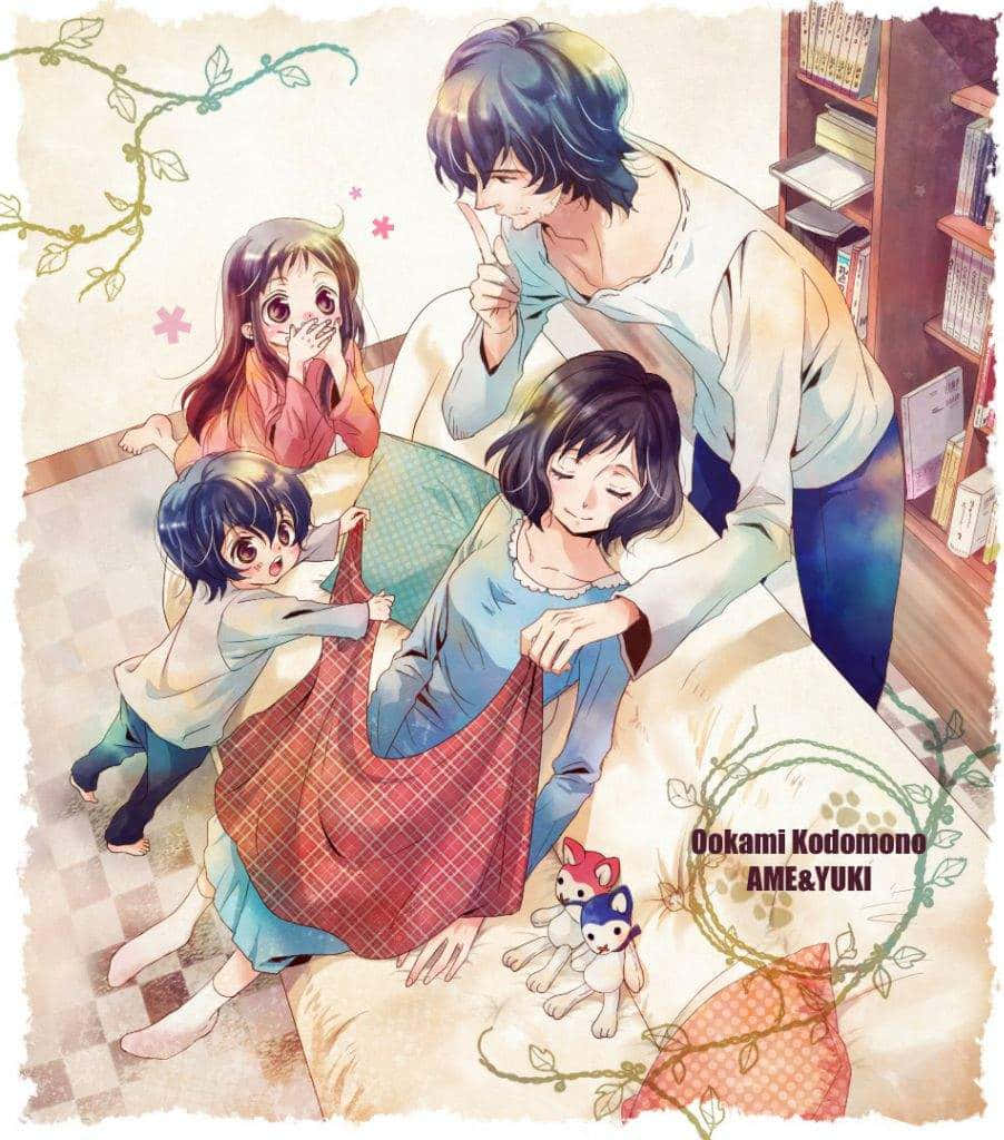 Wolf Children, anime, cozy bedroom, SD Phone Wallpaper
