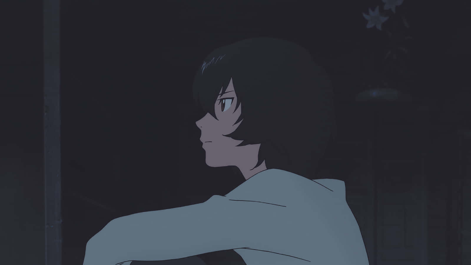 Wolf Children, anime girl, dark hair, HD Desktop Wallpaper