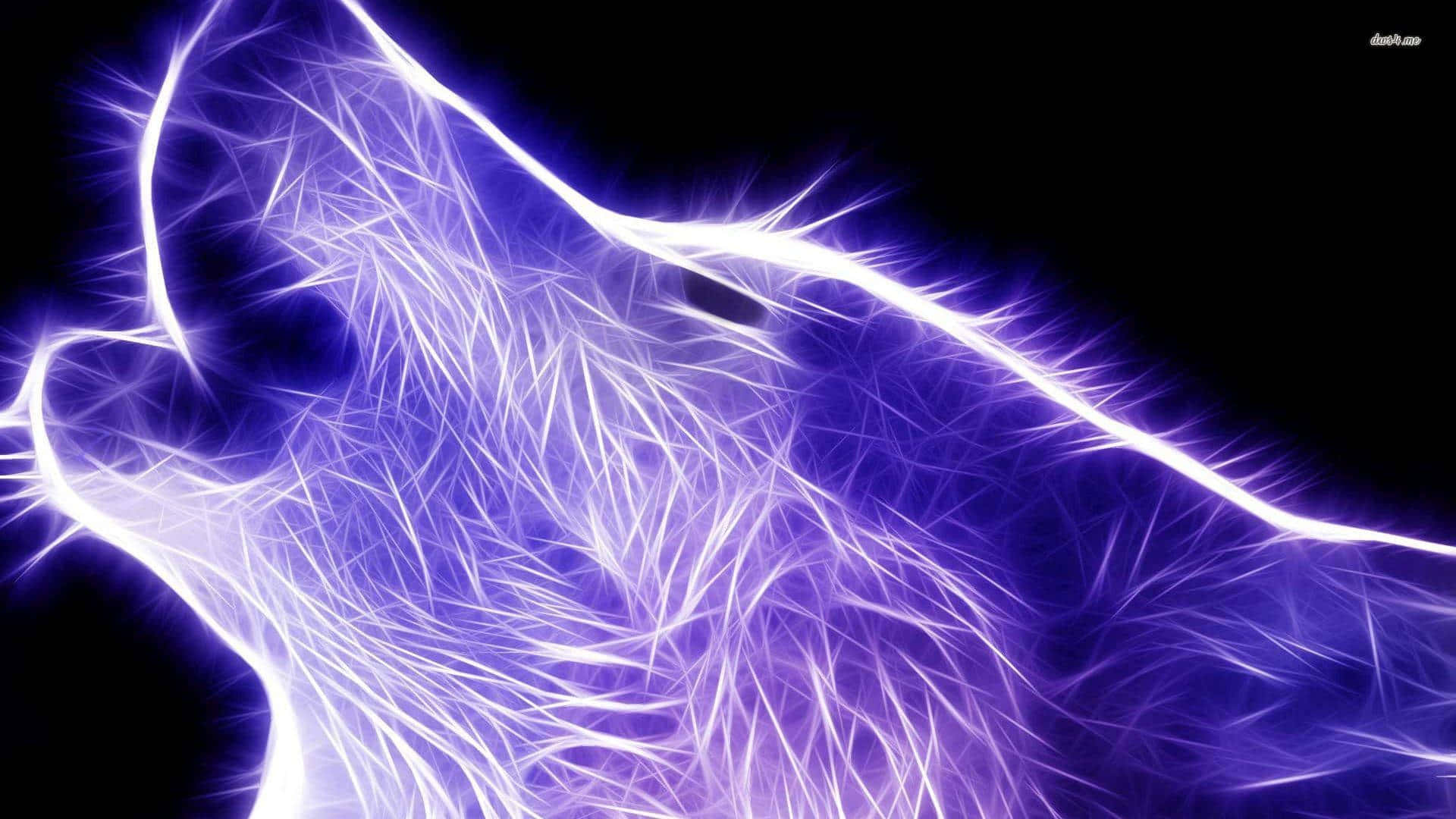 electric blue, white energy lines, black background, Full HD Desktop Wallpaper