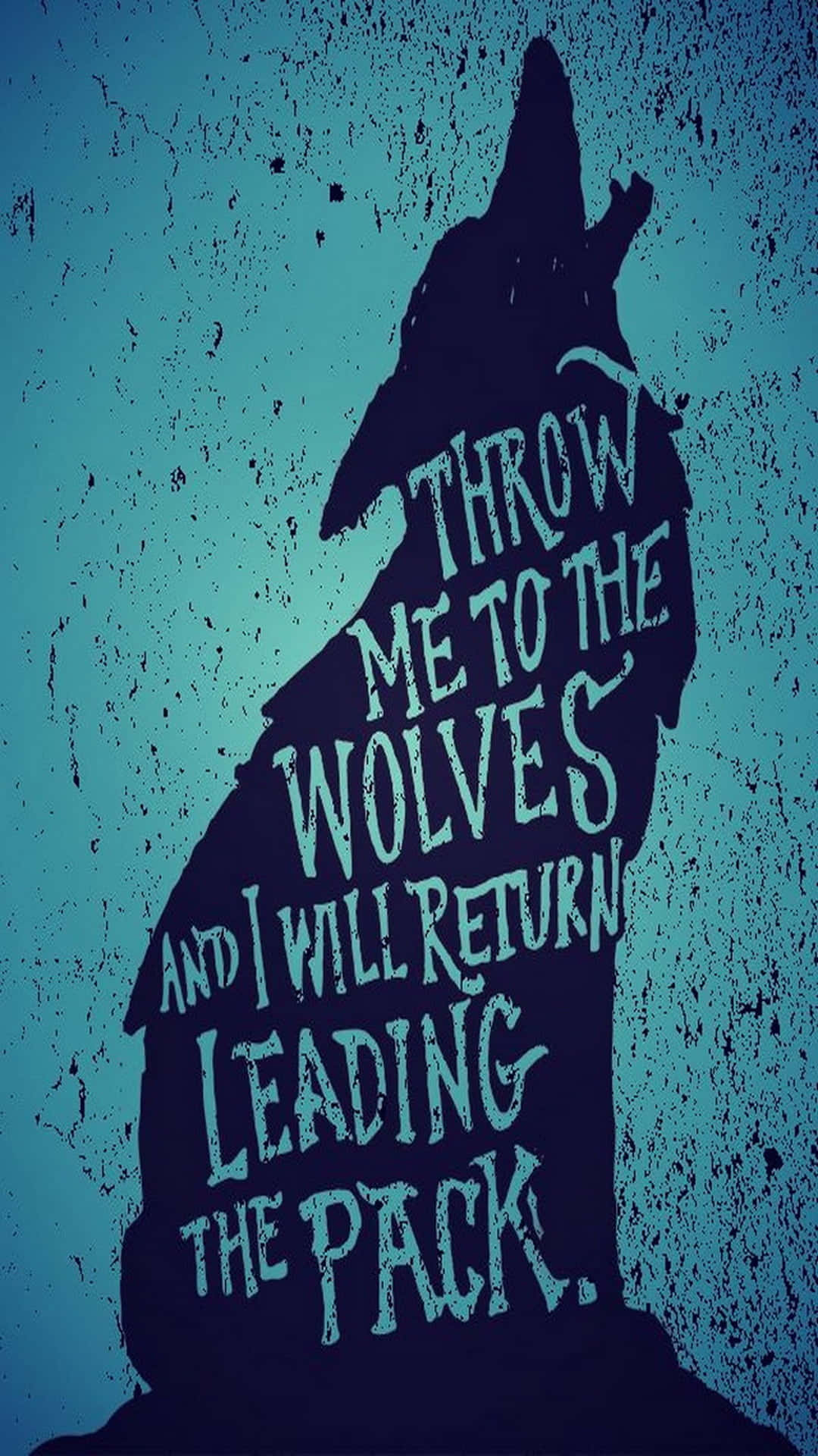Wolf Pack, dark wolf silhouette, textured teal background, Full HD Phone Wallpaper