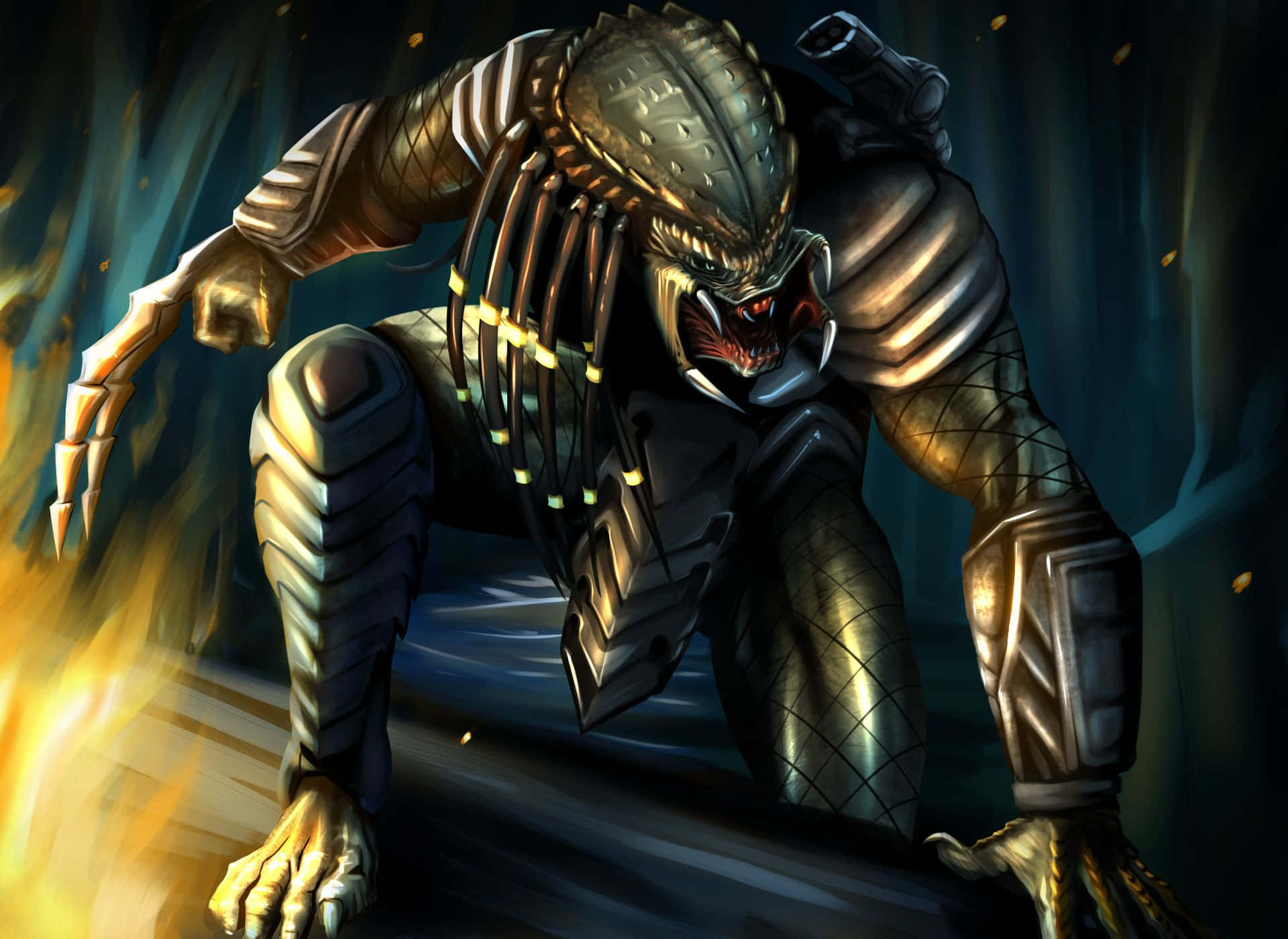 Wolf Predator, Predator, jungle, Full HD Desktop Wallpaper