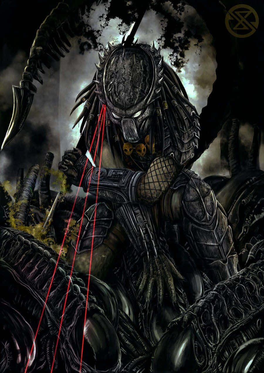 Wolf Predator, Predator warrior, dark armor, SD Phone Wallpaper