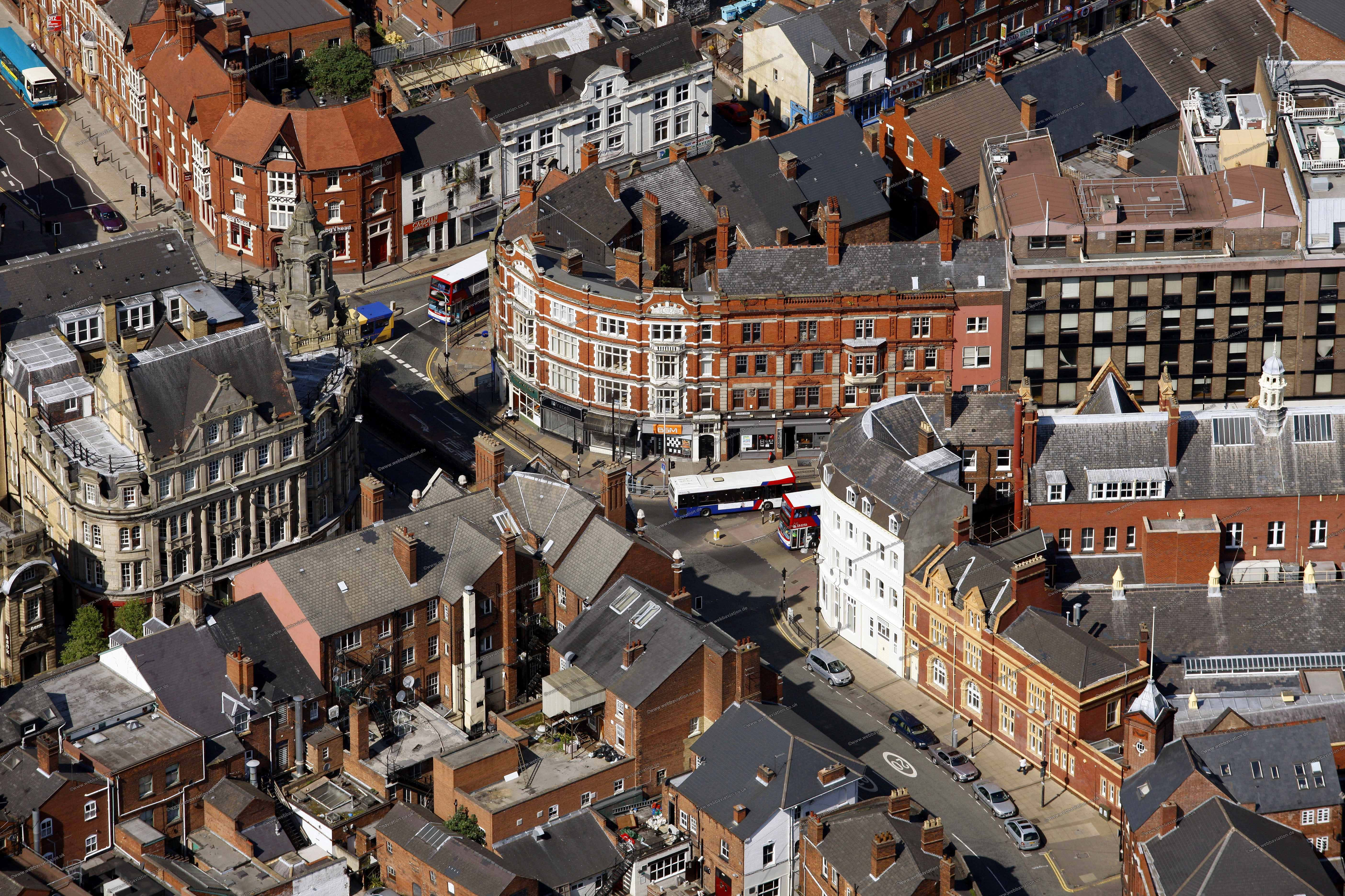 Wolverhampton, cityscape, aerial view, 5K Desktop Wallpaper