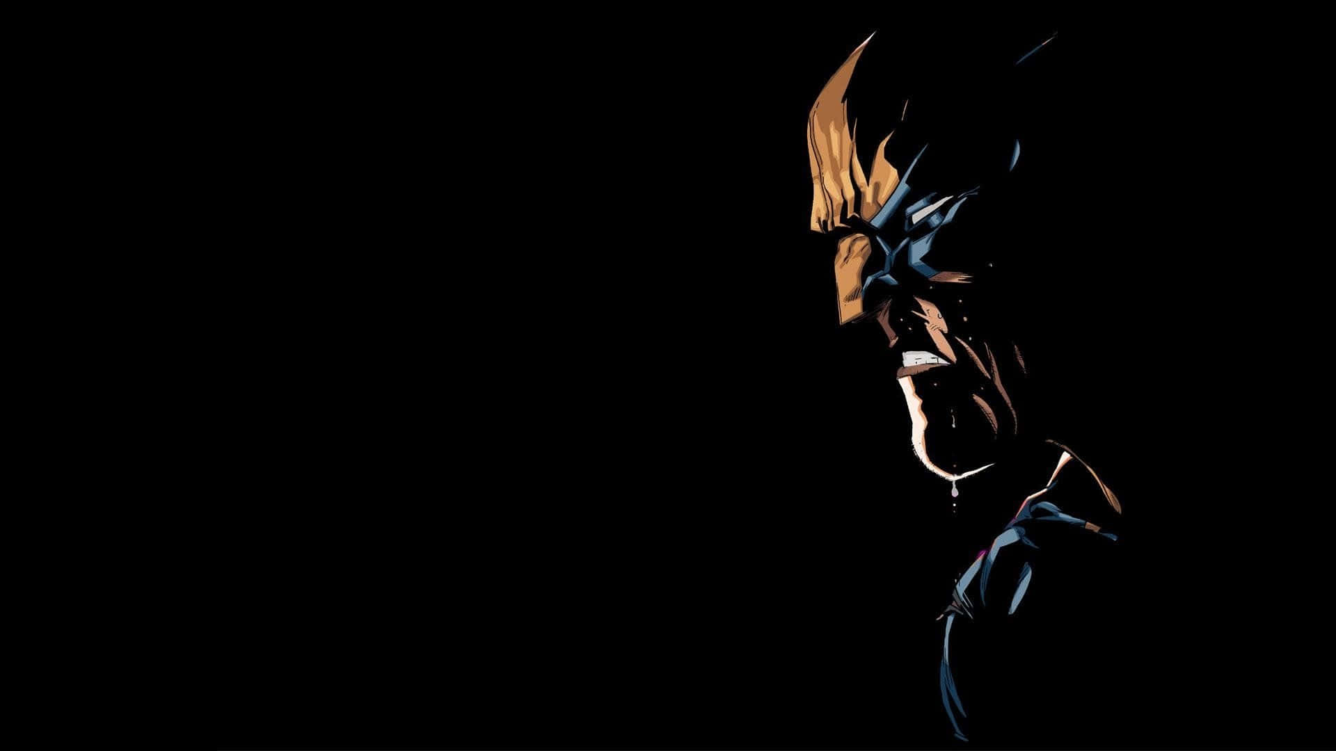 Wolverine, glowing orange hair, blue suit, Full HD Desktop Wallpaper