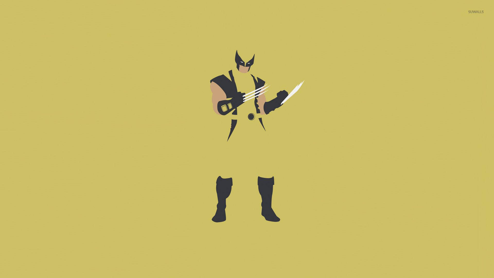 Wolverine, black and yellow, claws, Full HD Desktop Wallpaper