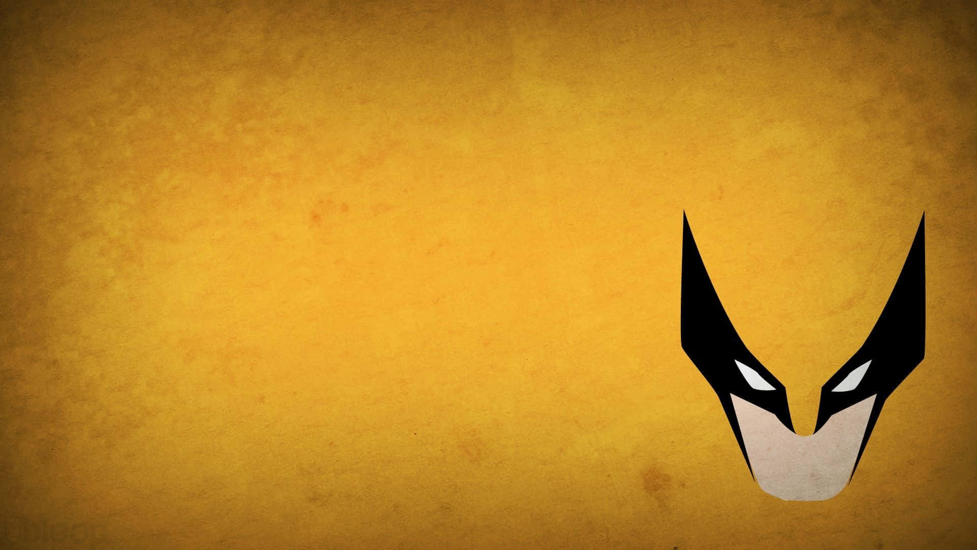 Wolverine, minimalist stylized wolverine mask, black and beige, Full HD Desktop Wallpaper