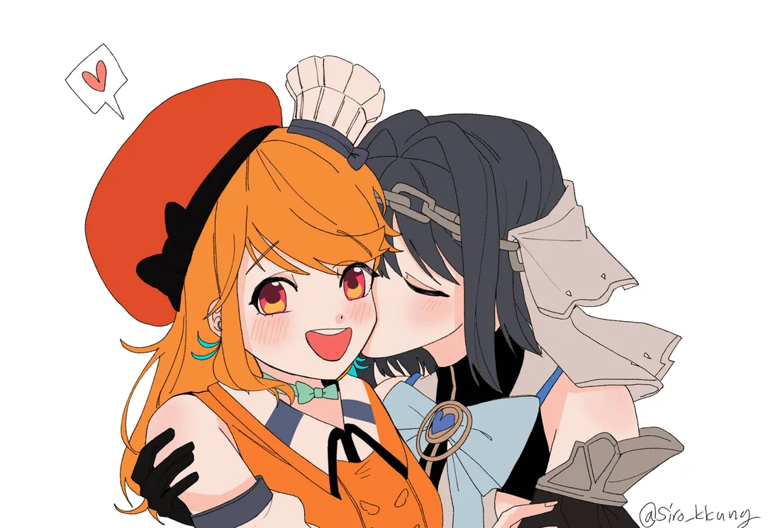 Women Kissing