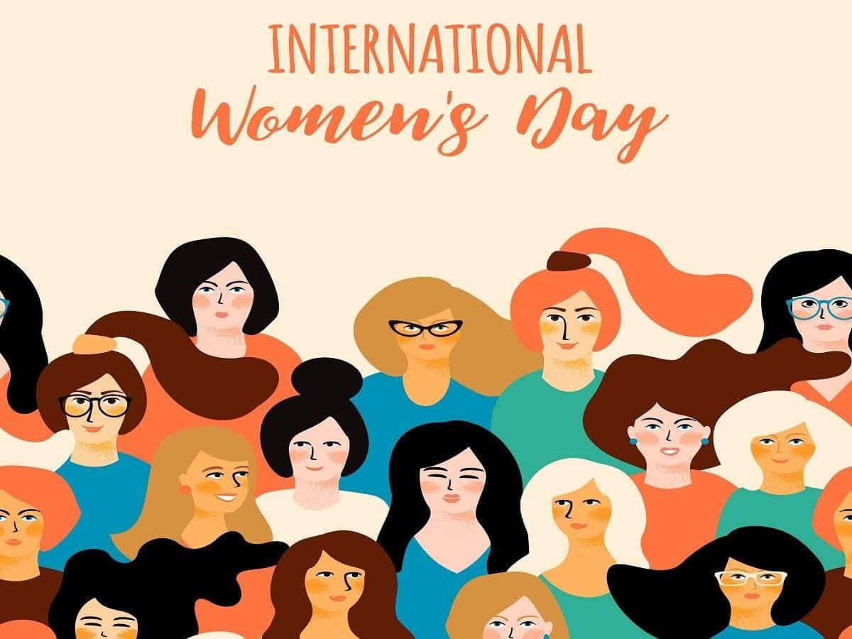 International Women's Day, diverse women, varied hairstyles, SD Desktop Wallpaper