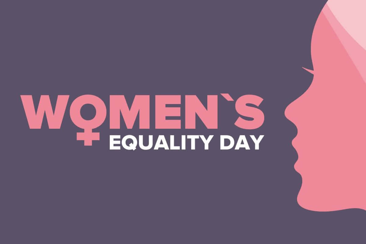 Women's Equality Day, pink silhouette, woman's profile, SD Desktop Wallpaper