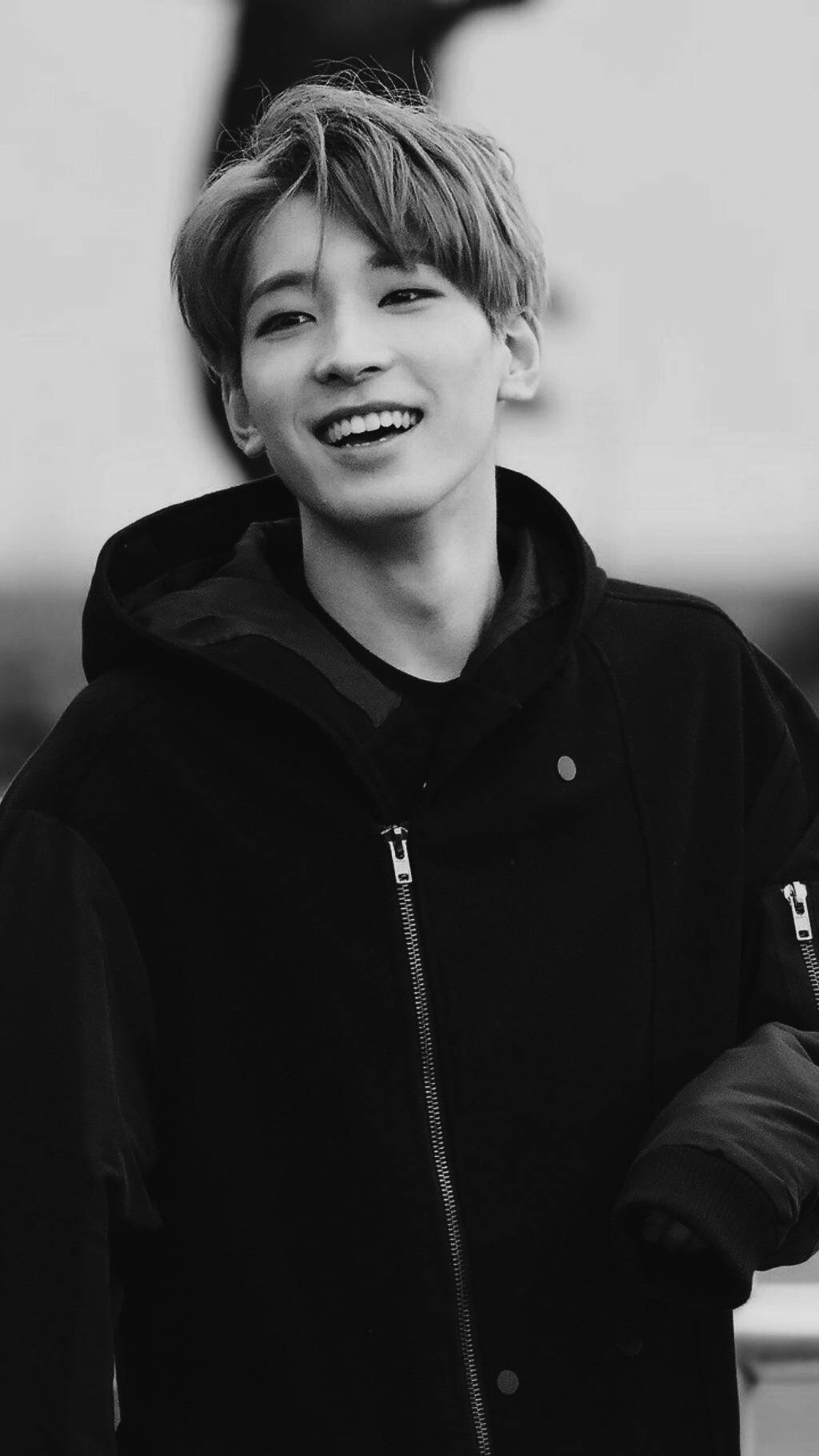 Wonwoo, black hoodie, tousled hair, HD Phone Wallpaper