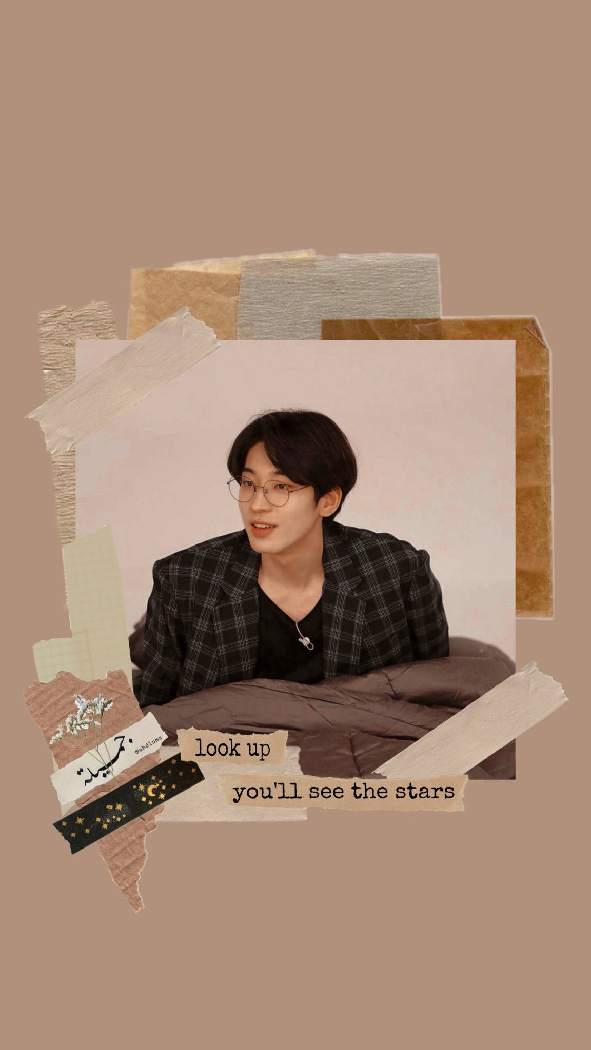 Wonwoo, glasses, collage-style wallpaper, Full HD Phone Wallpaper
