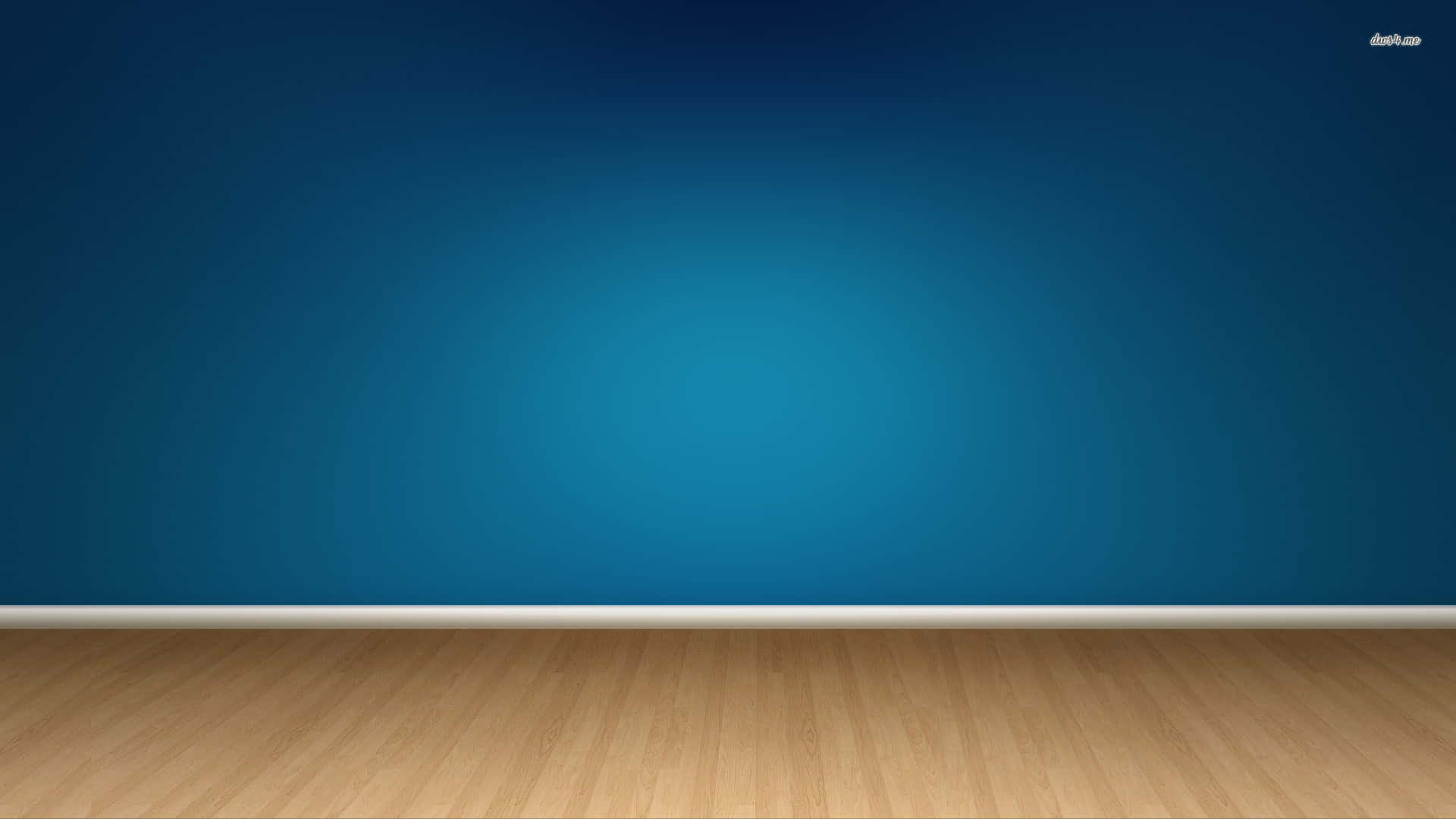 modern living space, elegant wood flooring, gradient blue wall, Full HD Desktop Wallpaper