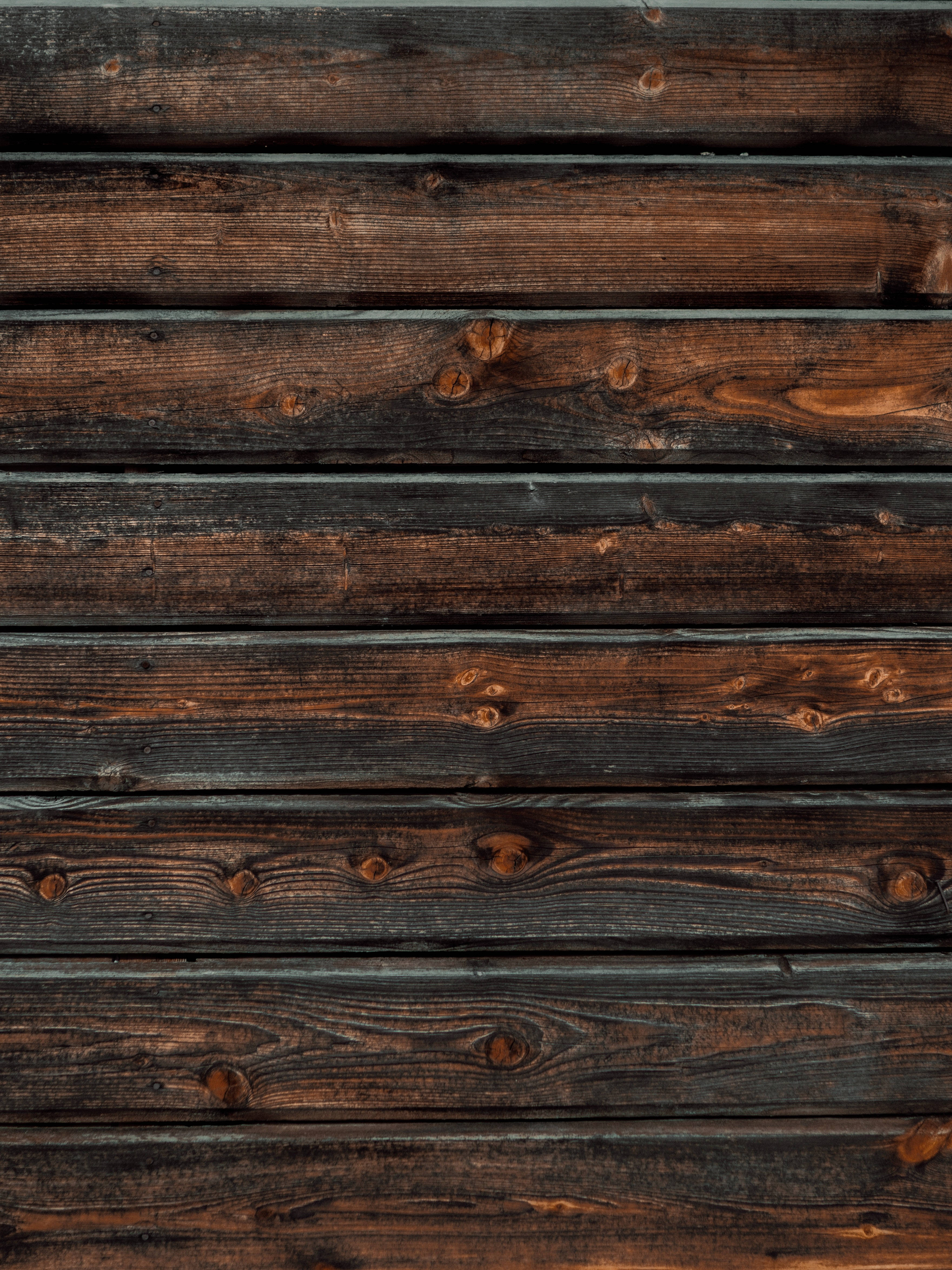 wooden plank wall, weathered, horizontal wooden planks, 4K Phone Wallpaper