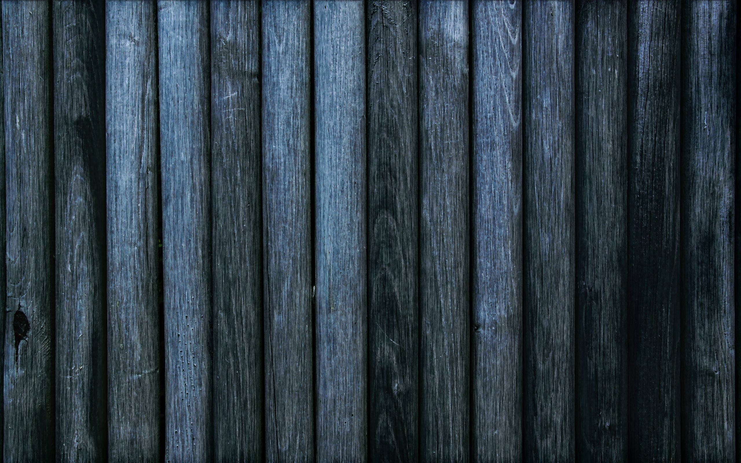 wood, weathered wooden planks, deep blue tones, 2K Desktop Wallpaper