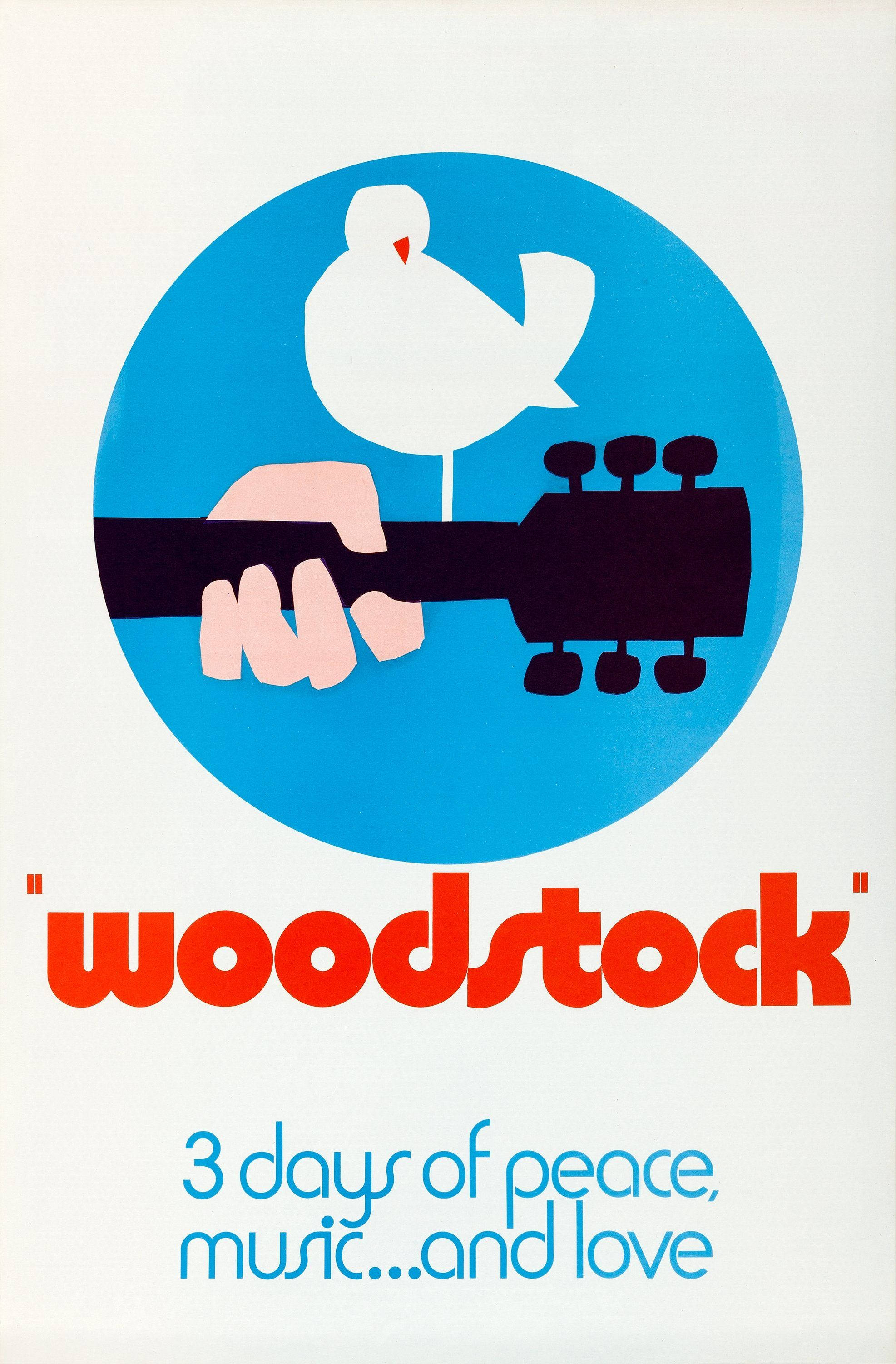 Woodstock, dove, guitar neck, 2K Phone Wallpaper