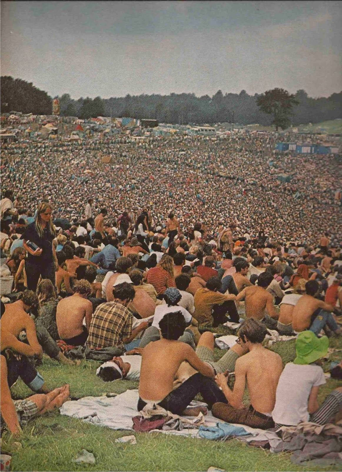 Woodstock 1969, crowd, grass, HD Phone Wallpaper