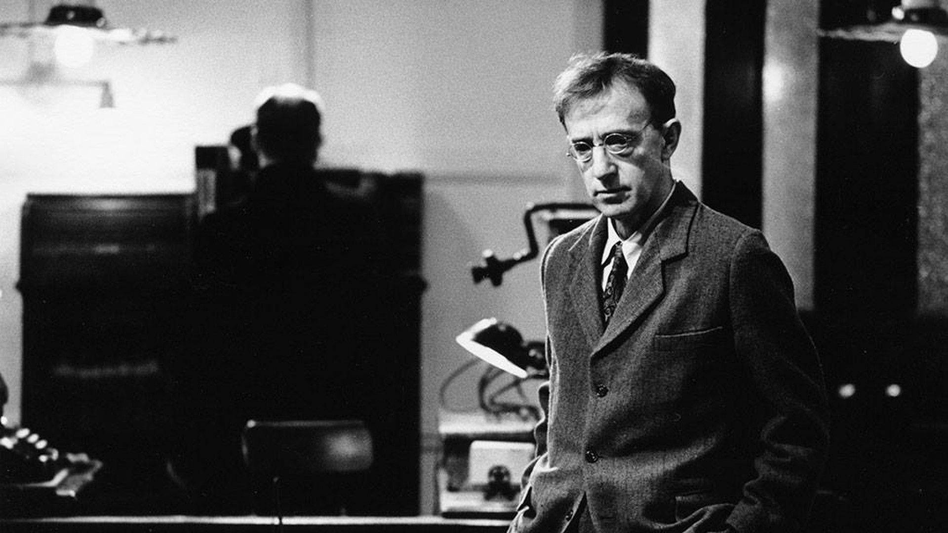 Woody Allen, suit, glasses, Full HD Desktop Wallpaper