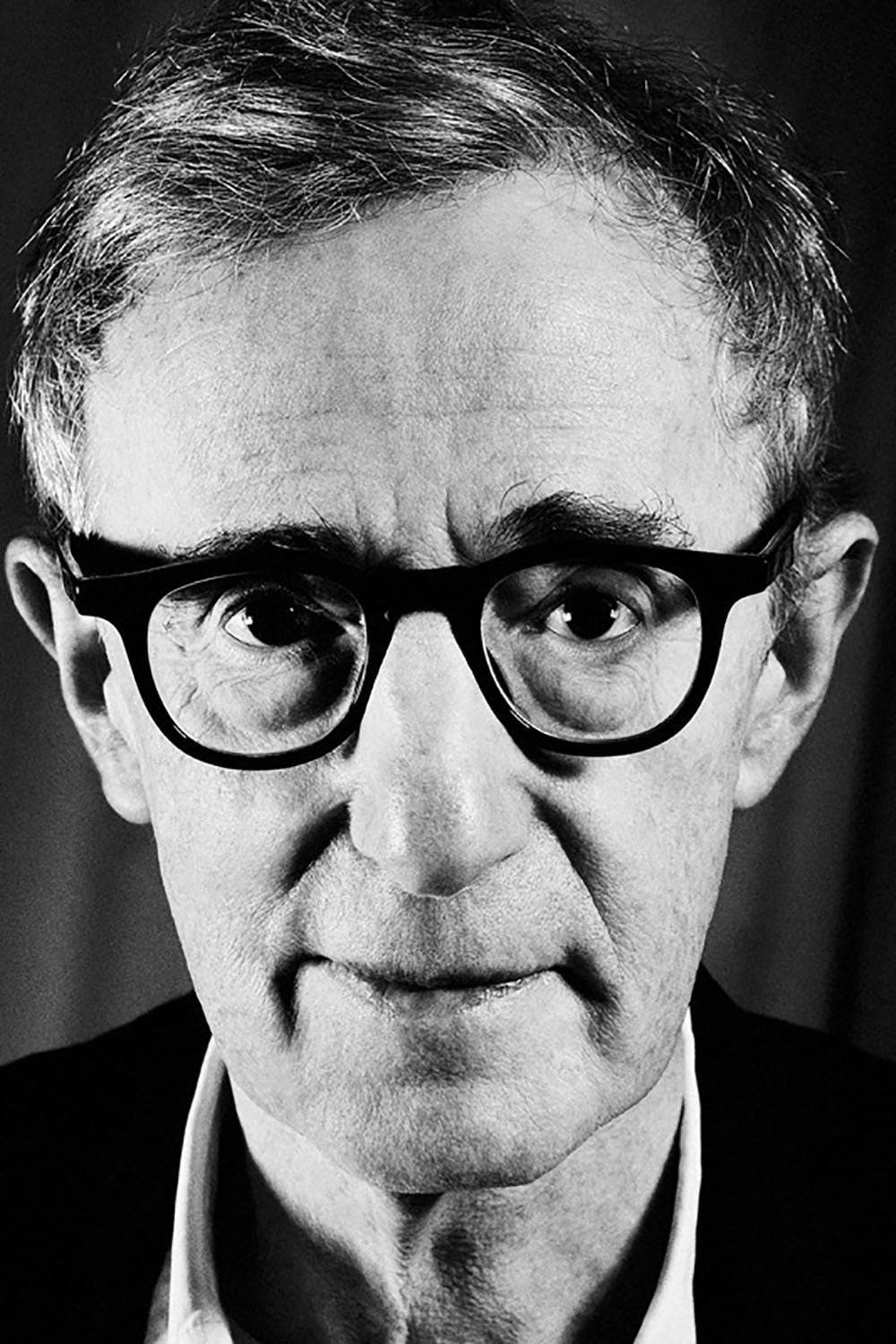 Woody Allen, black and white, close-up portrait, HD Phone Wallpaper