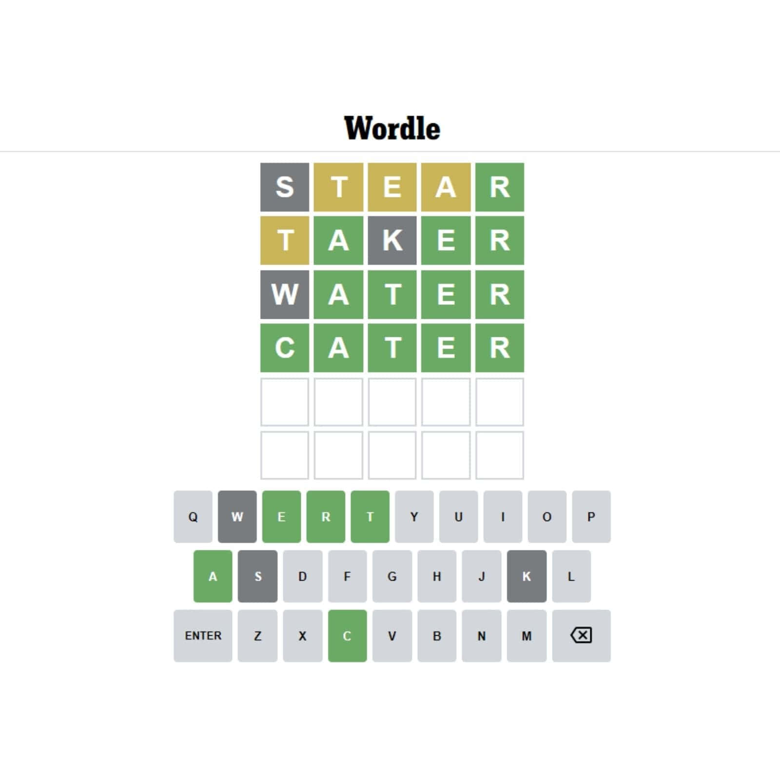 Wordle, green letter tiles, gray letter tiles, HD Desktop Wallpaper