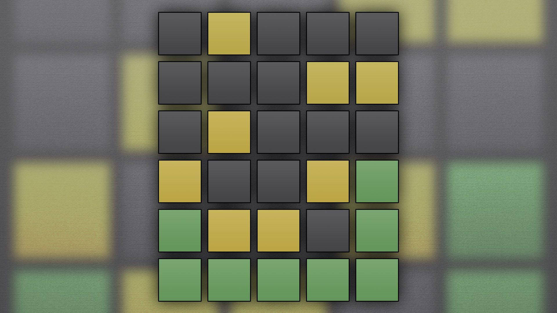 Wordle, dark gray, yellow-green, Full HD Desktop Wallpaper