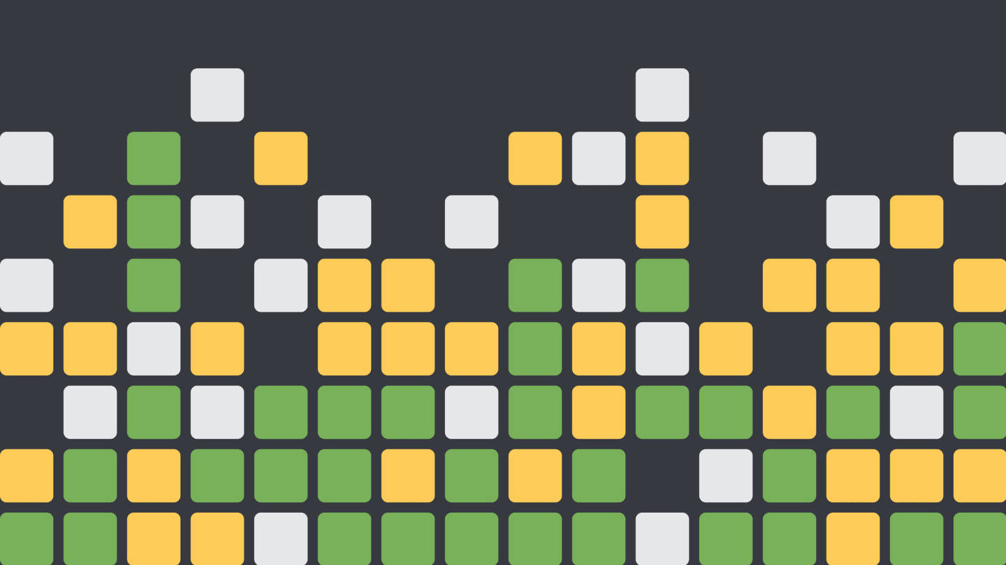 Wordle, green, yellow, HD Desktop Wallpaper